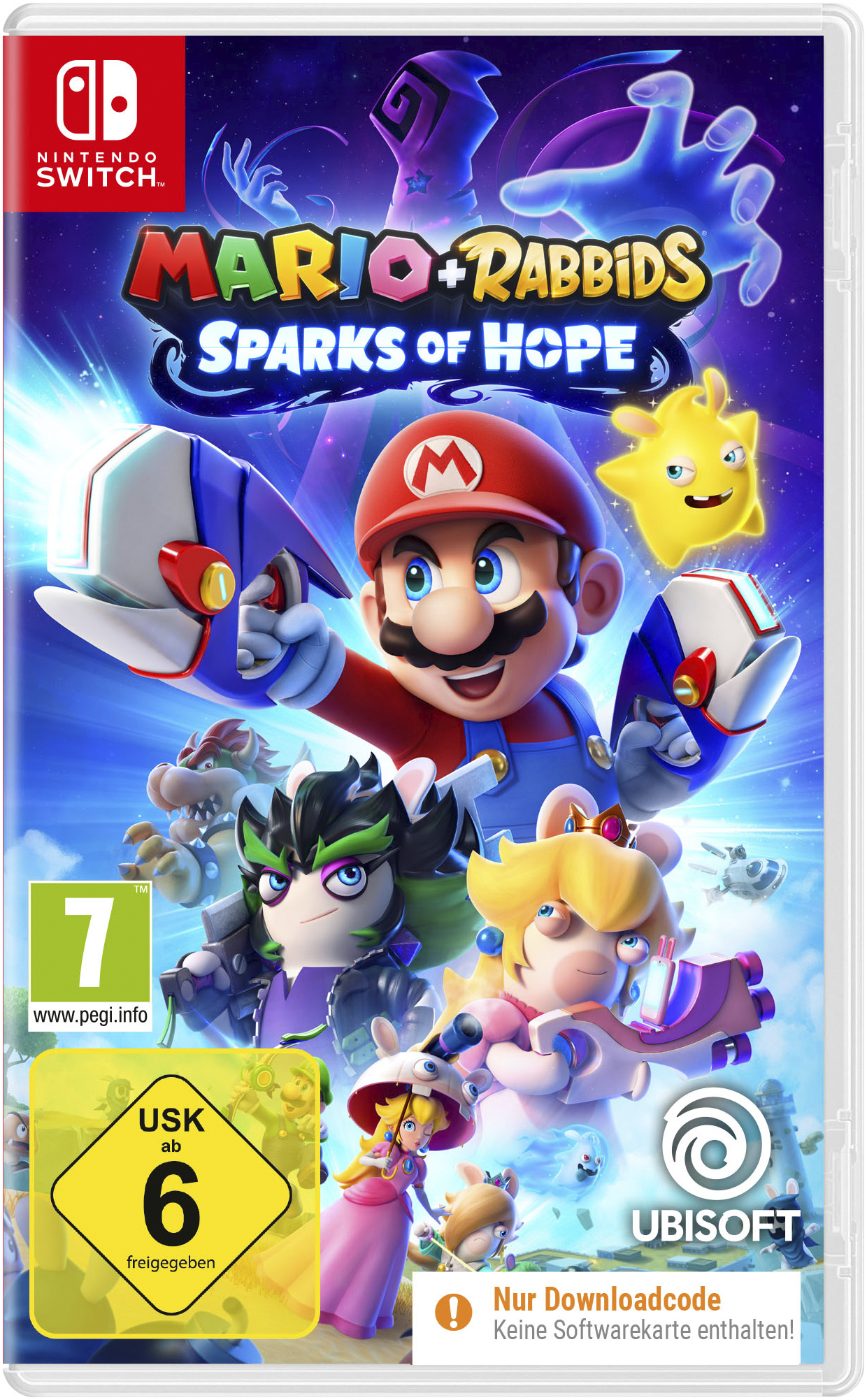 UBISOFT Spielesoftware "Mario + Rabbids Sparks of Hope (Code in a Box)", Nintendo Switchweiß, neutral, Spielesoftware