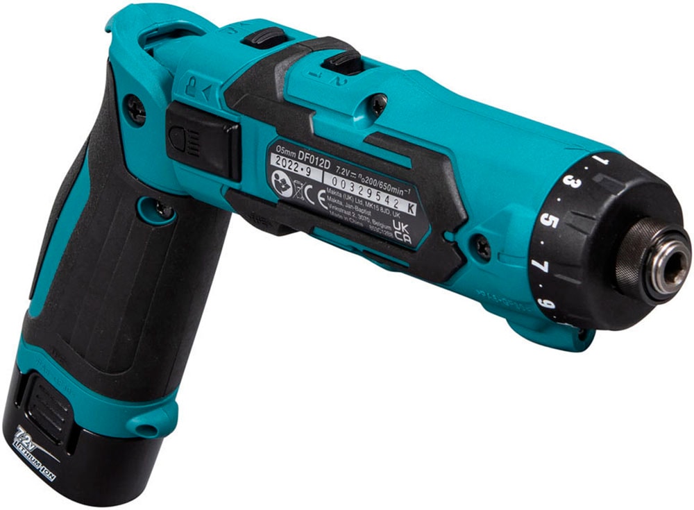 Makita Akku-Schrauber »DF012DSE«, inkl. integrierter Akku, Ladegerät und Aufbewahrungskoffer