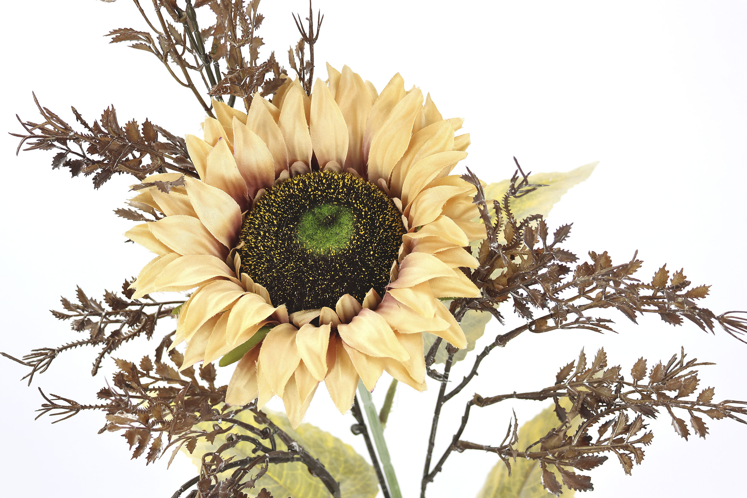Thumbnail - I.GE.A. Kunstblumenstrauß "Kunstblumen Set Sonnenblume" Mit Dekozweig 70cm Blumenarrangement Sonnenblumenzweig künstlich...