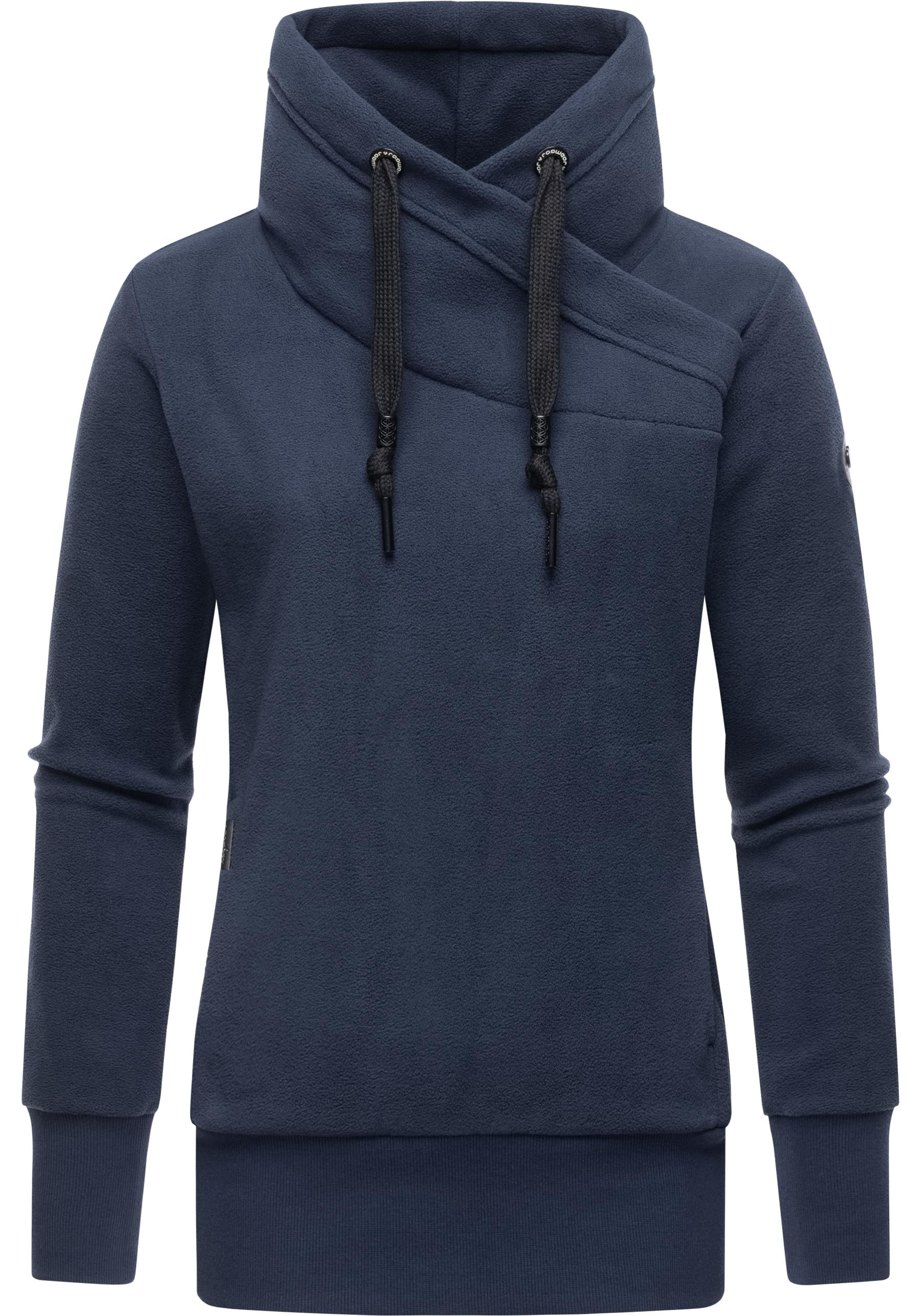 Ragwear Sweatshirt »Neska Fleece«, modischer Longsleeve Fleecepullover mit hohem Kragen