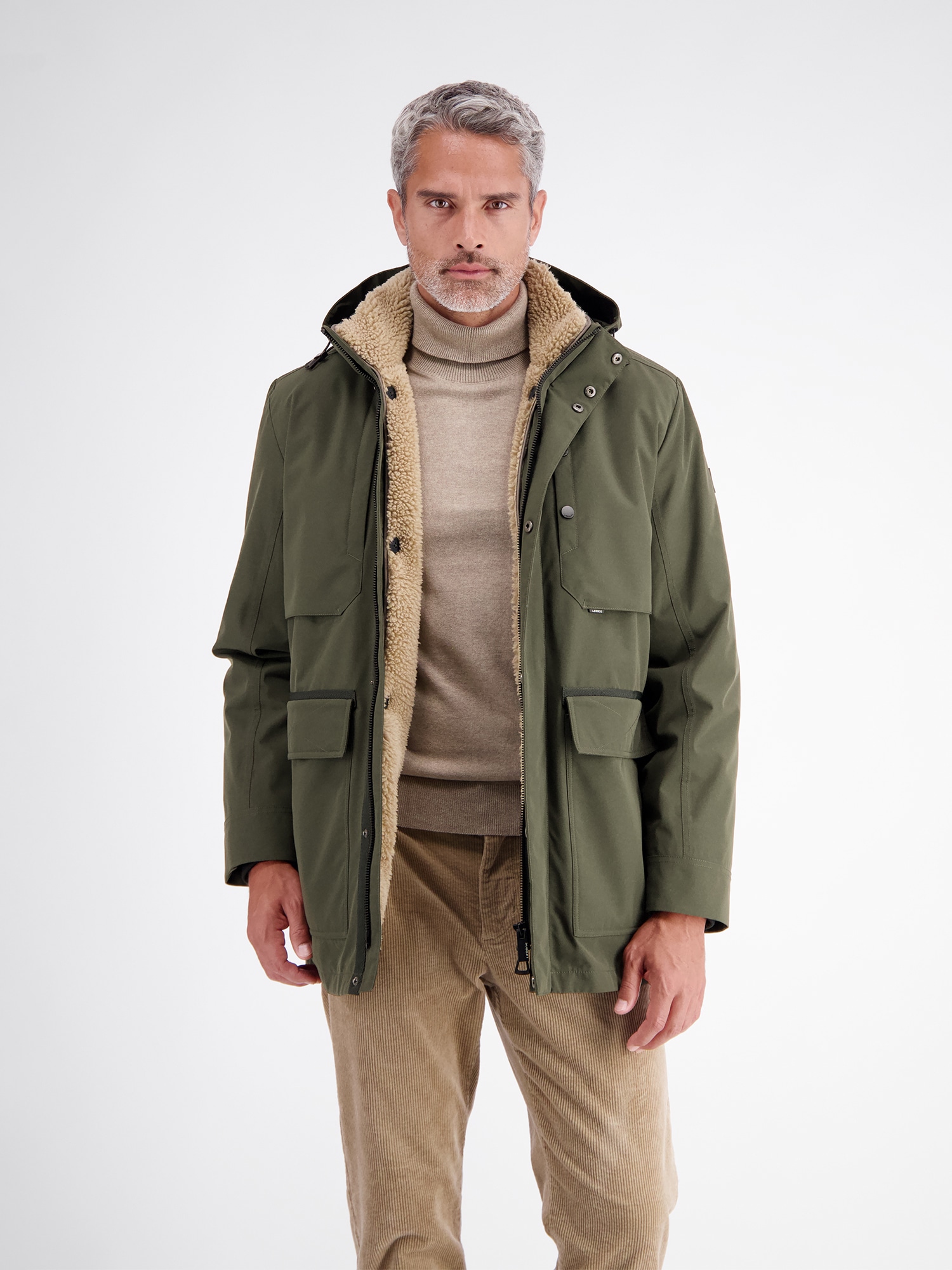 LERROS Parka »2in1 Jacke im Parka-Style, wind- und wasserabweisend« mit Kapuze