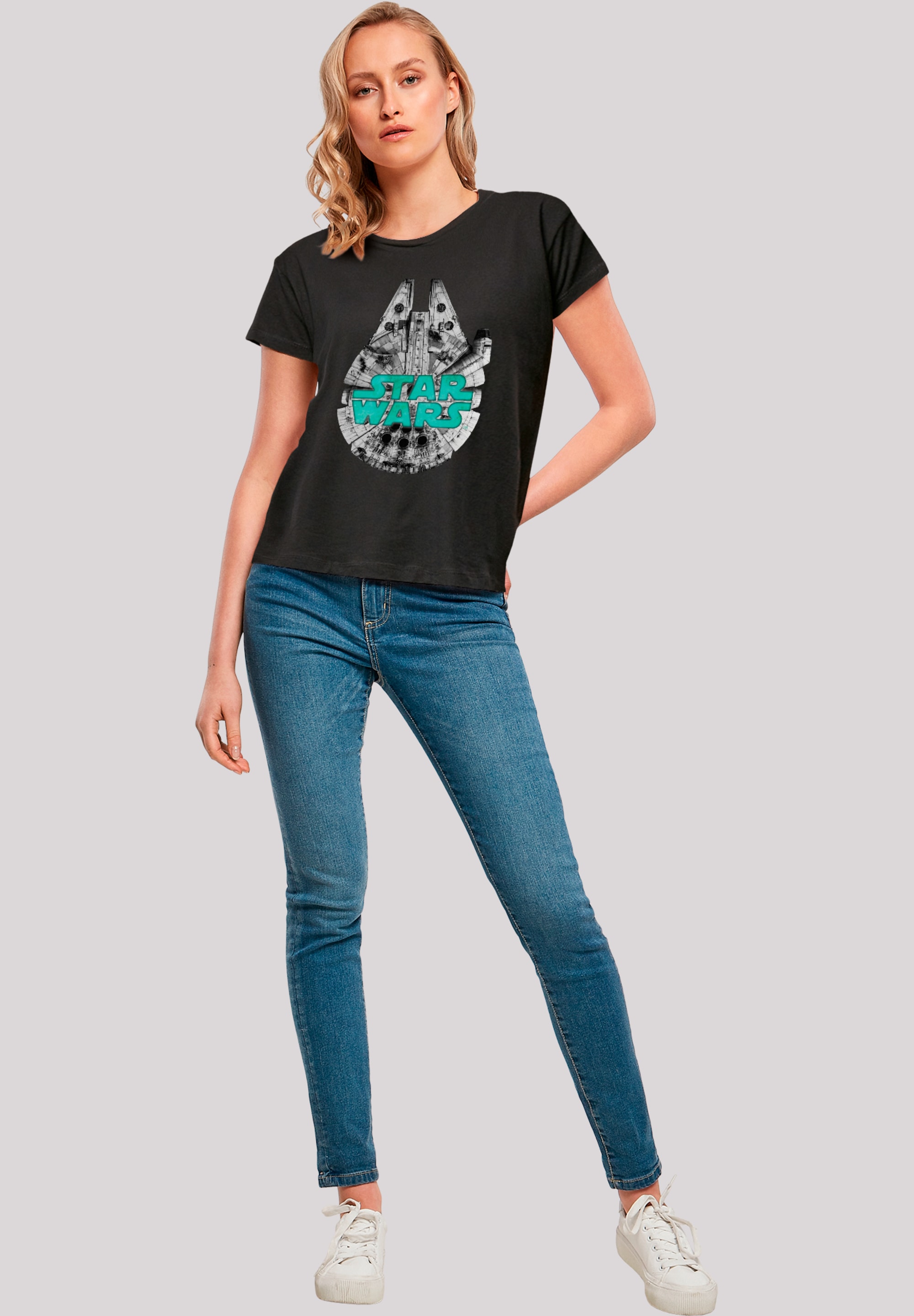 F4NT4STIC T-Shirt »Star Wars Millennium Falke Grün«, Premium Qualität