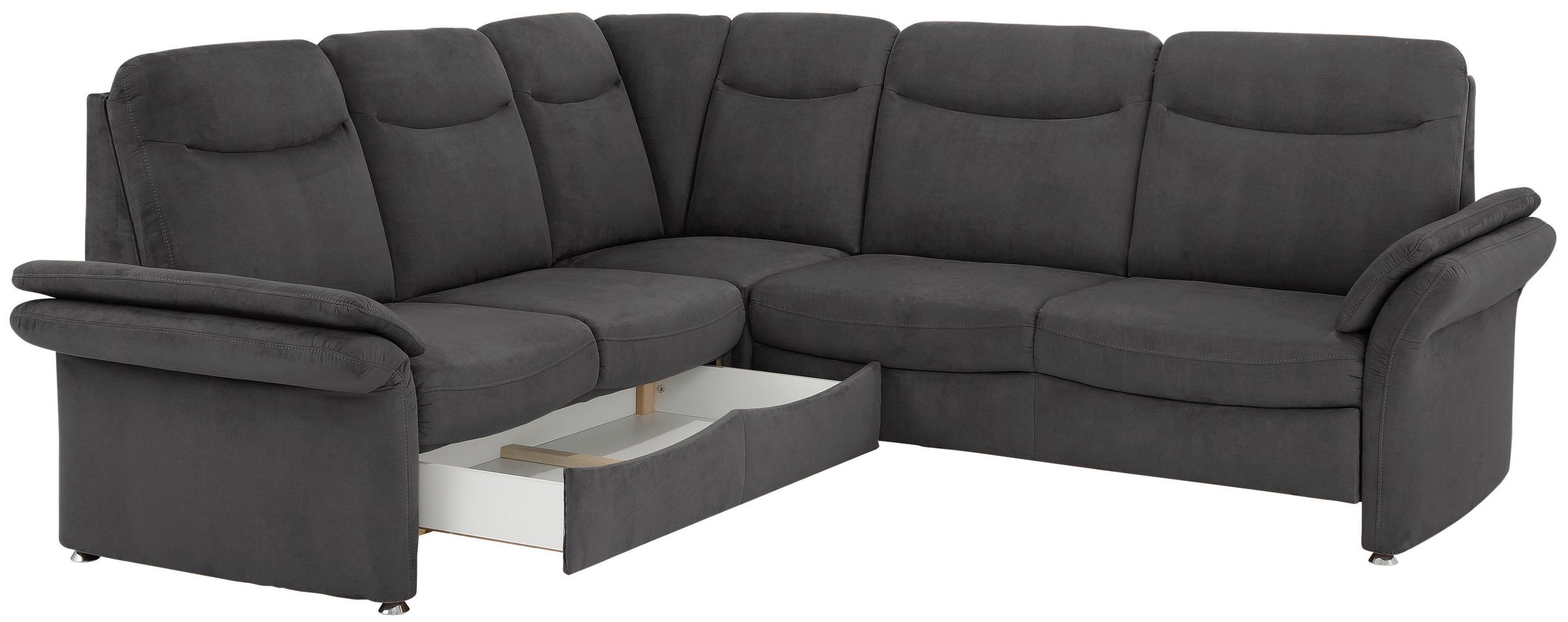 Home affaire Ecksofa »Tahoma L-Form«, mit Armlehnfunktion, wahlweise Bettfunktion, Schublade, Relaxfunktion