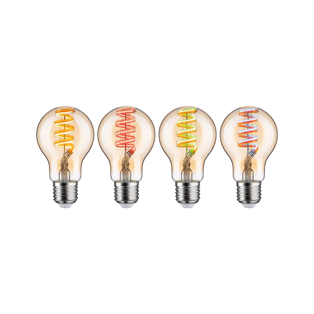 Paulmann LED-Leuchtmittel »Smart Filament 3er-Pack AGL 470lm 2200K-6500K gold 230V«, 1 St., Tageslichtweiß