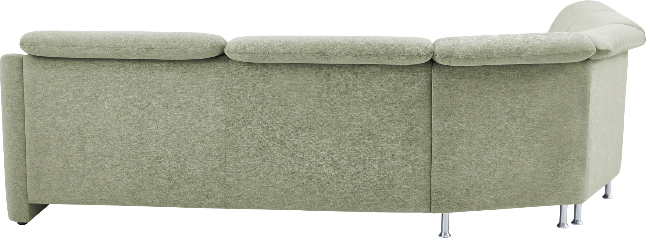 VILLA BECK Ecksofa »Garda L-Form«, (4 St.), inklusive Kopfteilverstellung, Stellmaß 309x277 cm