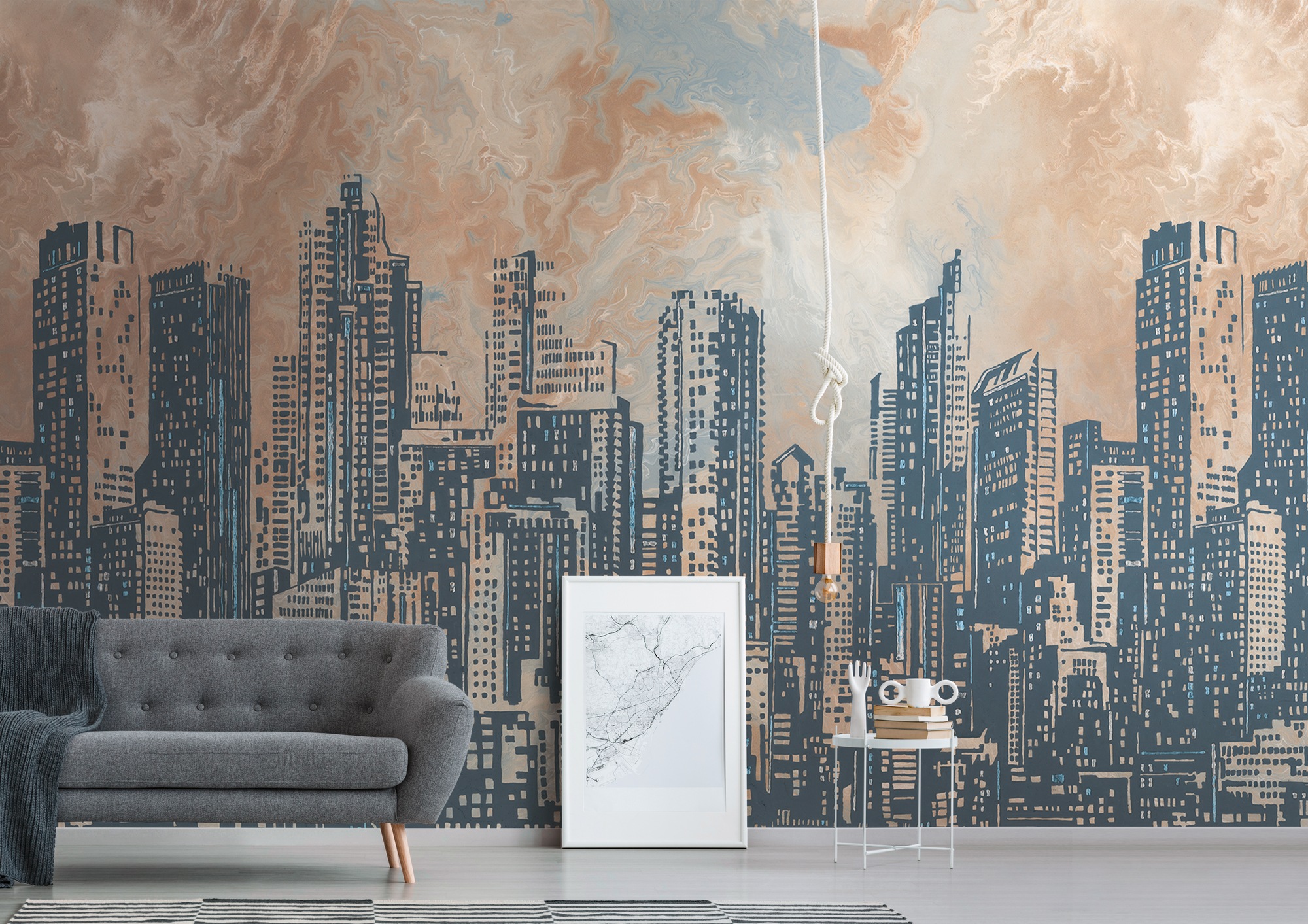 Metropolitan Stories Mural Urban Cityscape Mural 393331