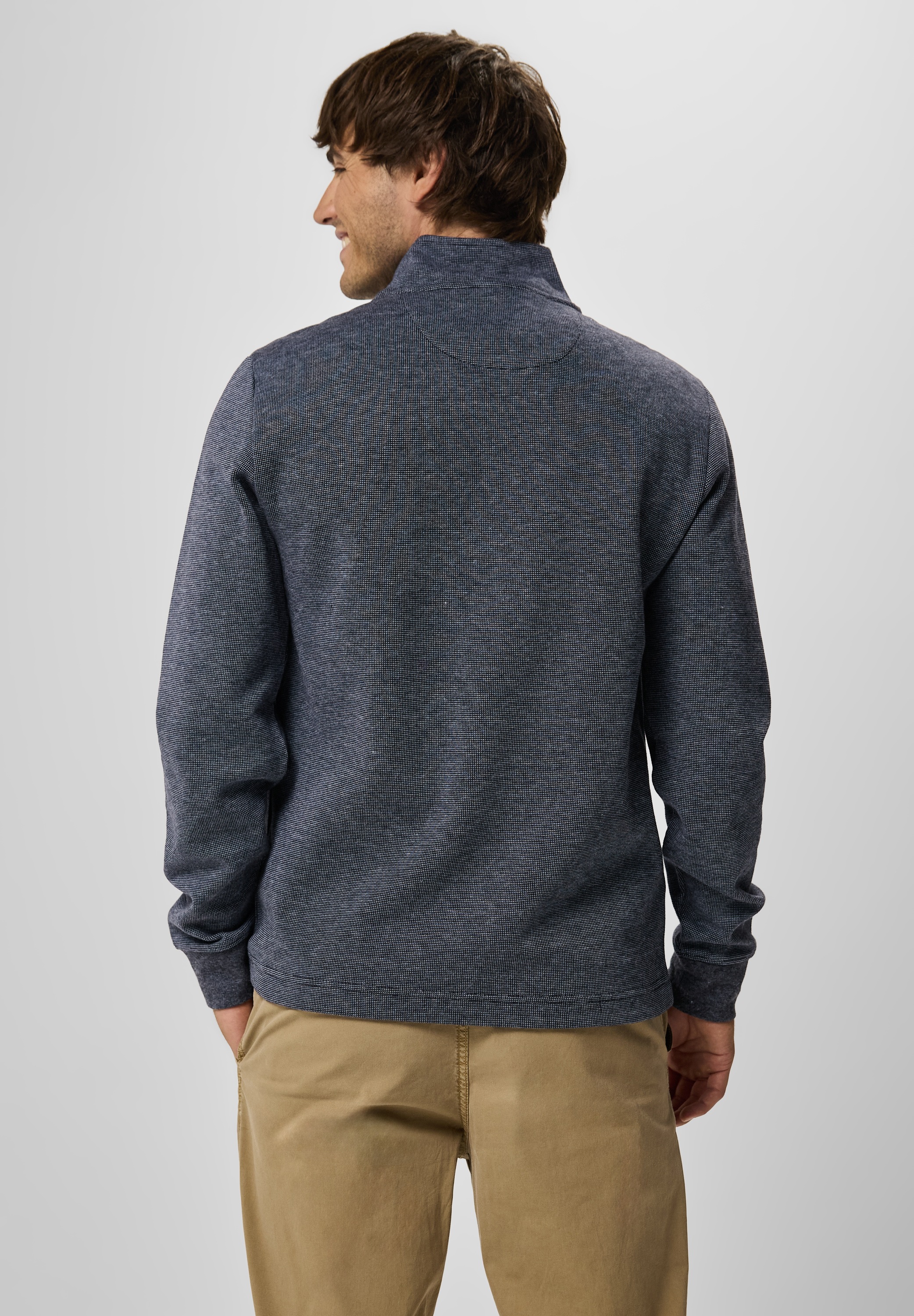 STREET ONE MEN Langarmshirt, im soften Baumwoll-Mix