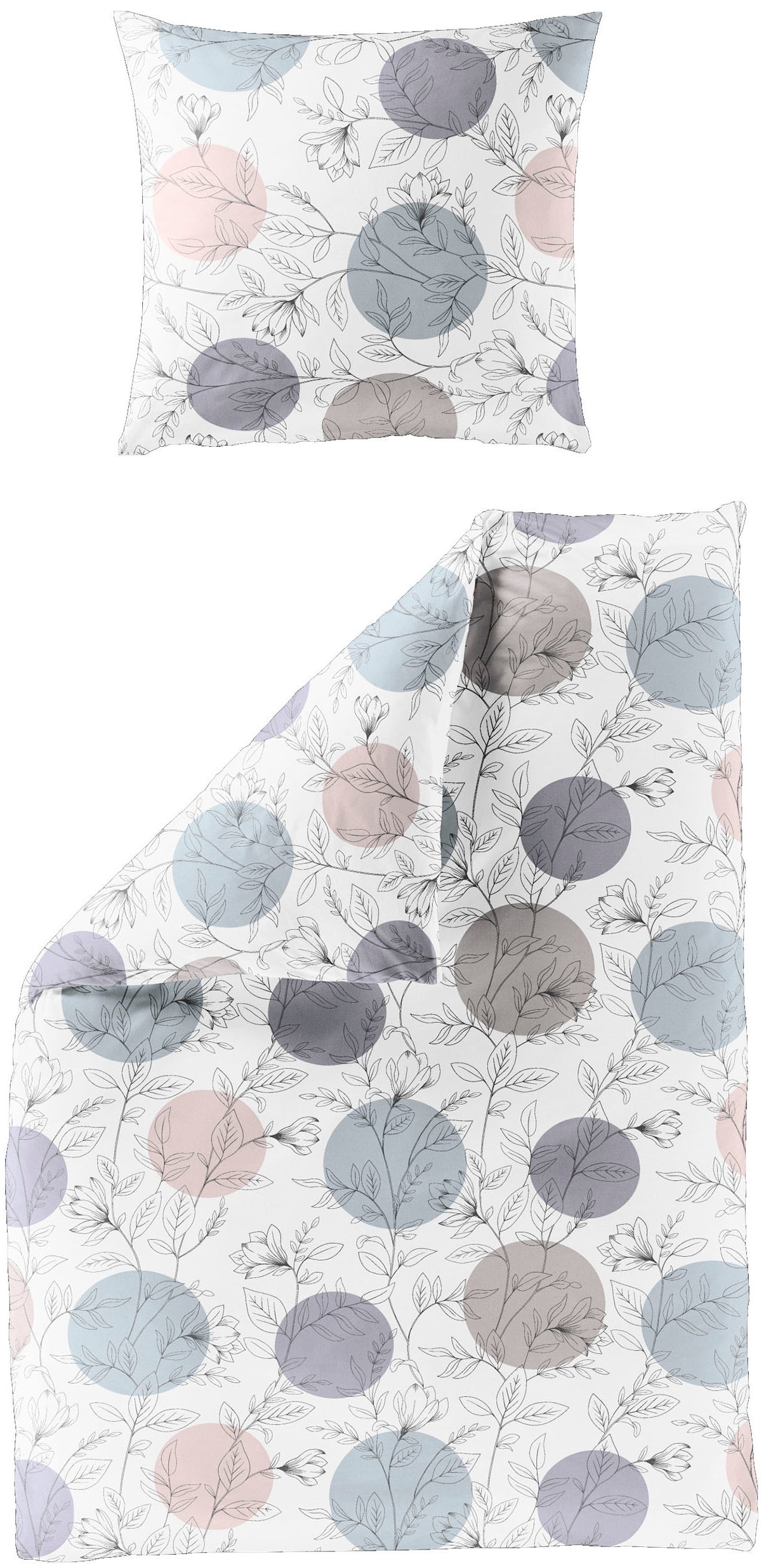 BIERBAUM Bettwäsche "3978" 2 Stk. Mako-Satin, 100 % Baumwolle, pflegeleicht günstig online kaufen