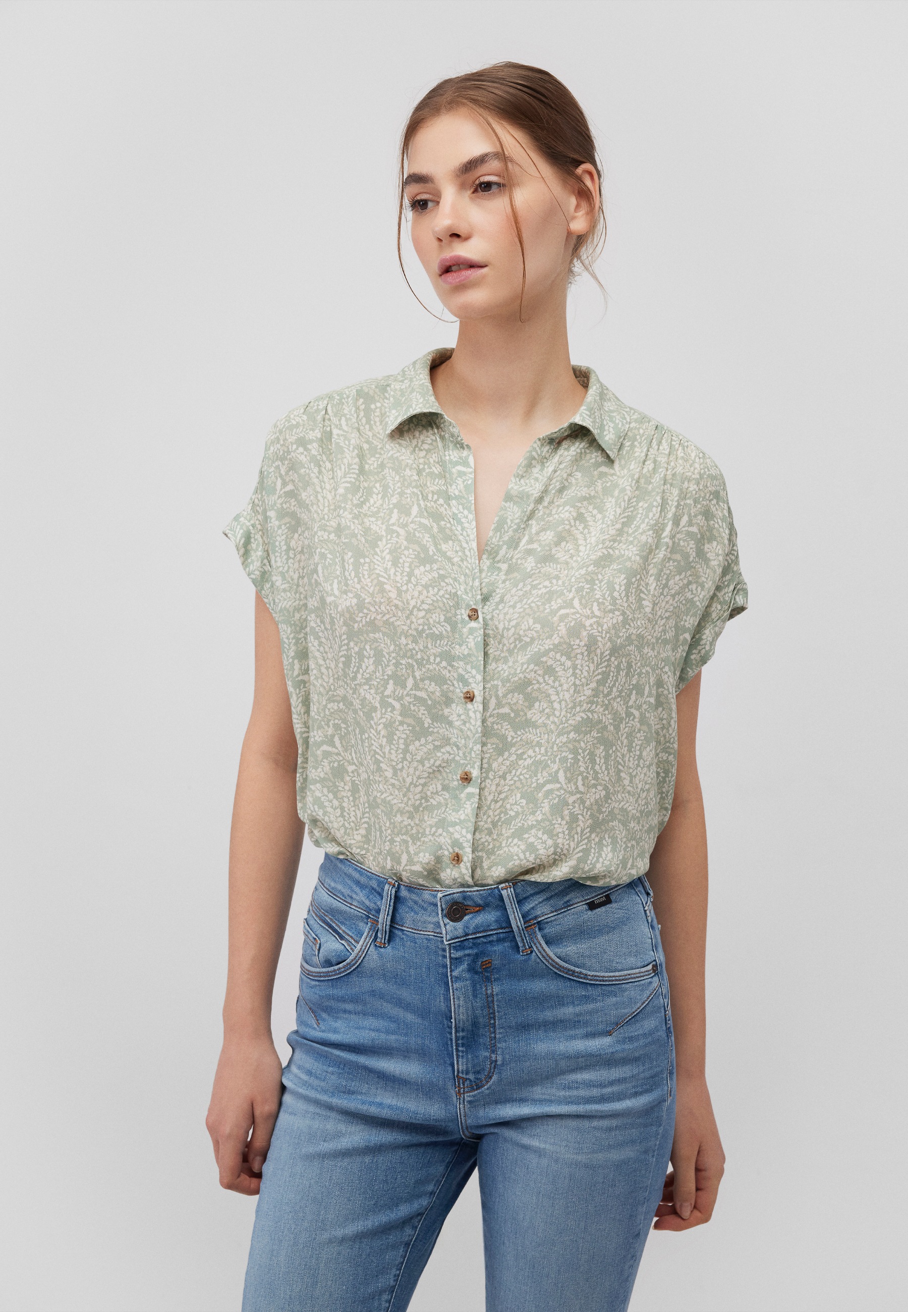 Mavi Klassische Bluse »SHORT SLEEVE SHIRT«, Bluse kurzarm