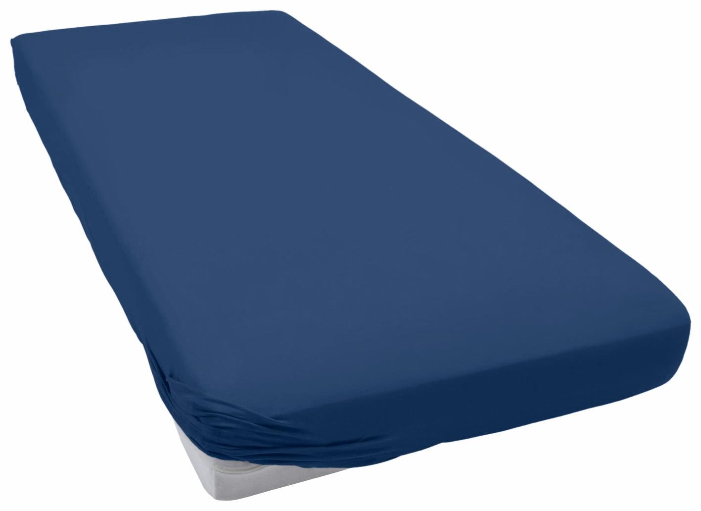 Primera Spannbettlaken "Elasthan-Feinjersey" PREMIUM, aus 95% gekämmter Baumwolle und 5% Elasthan, bis 28 cm Höhe