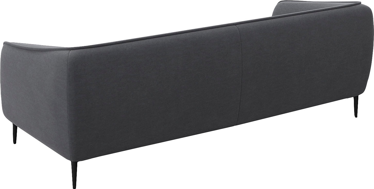 FLEXLUX 3-Sitzer »Belle Designsofa, Couch, bequem durch Kaltschaum im Sitz«, Skandinavisches Design, In hochwertiger Verarbeitung