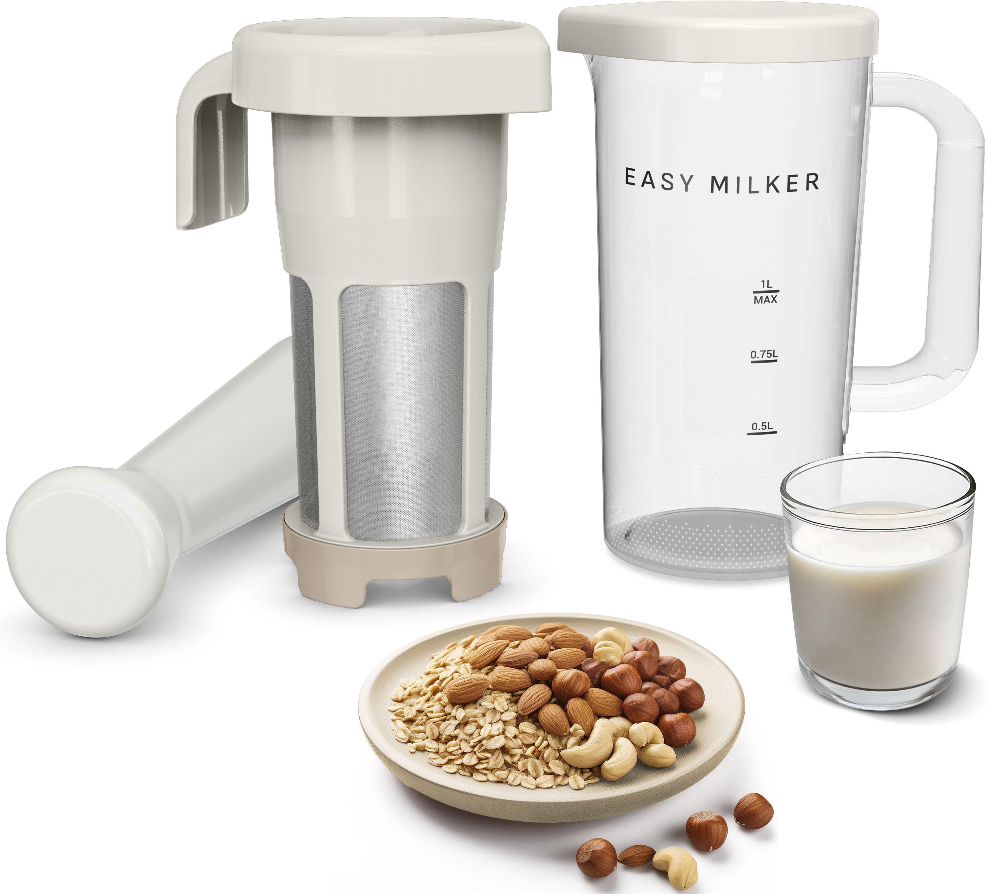 Tefal Zerkleinerer "Easy Milker VZ700A" Pflanzenmilchzubereiter, kein Abfall, mit allen Stabmixern kompatibel