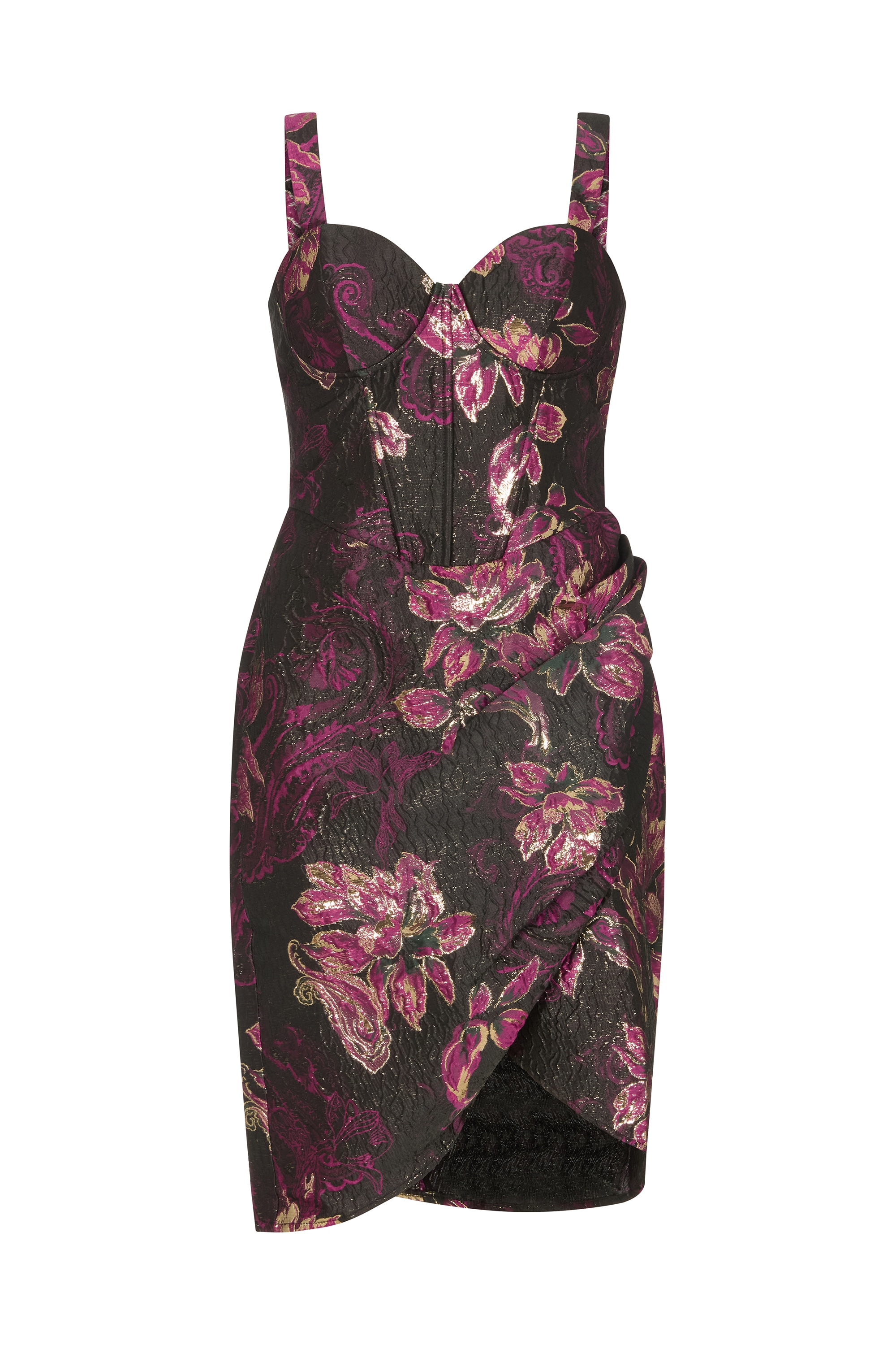 Lily and Lionel Midikleid "Derry Floral Lurex Jacquard Midi Dress Damen" günstig online kaufen