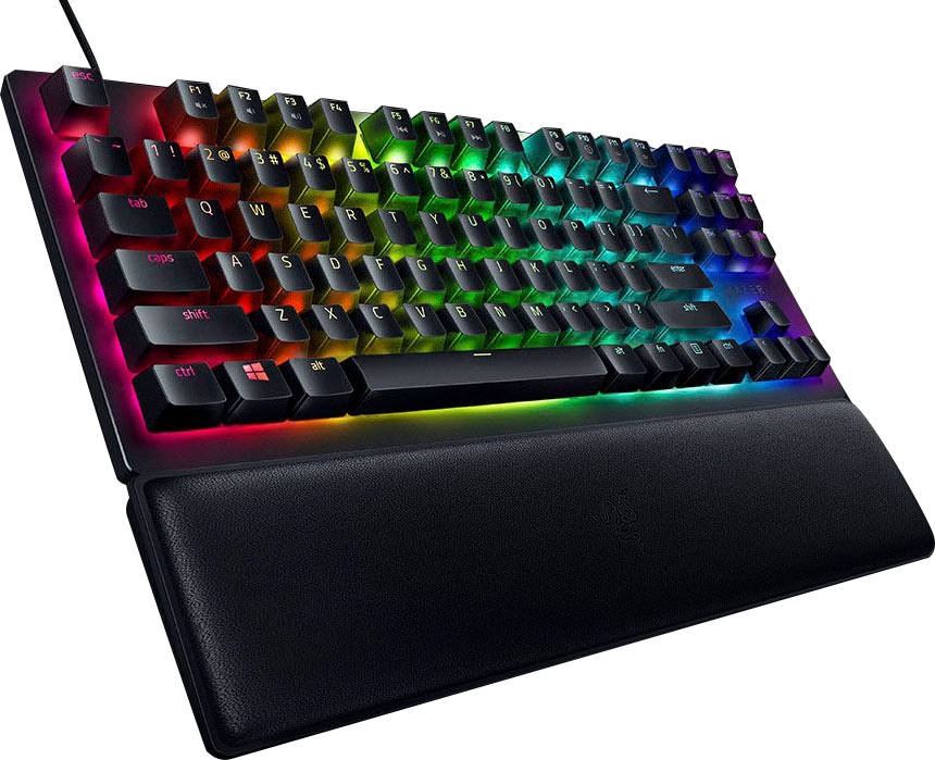 RAZER Gaming-Tastatur »Huntsman V2 Tenkeyless«, (Handgelenkauflage-Fn-Tasten)