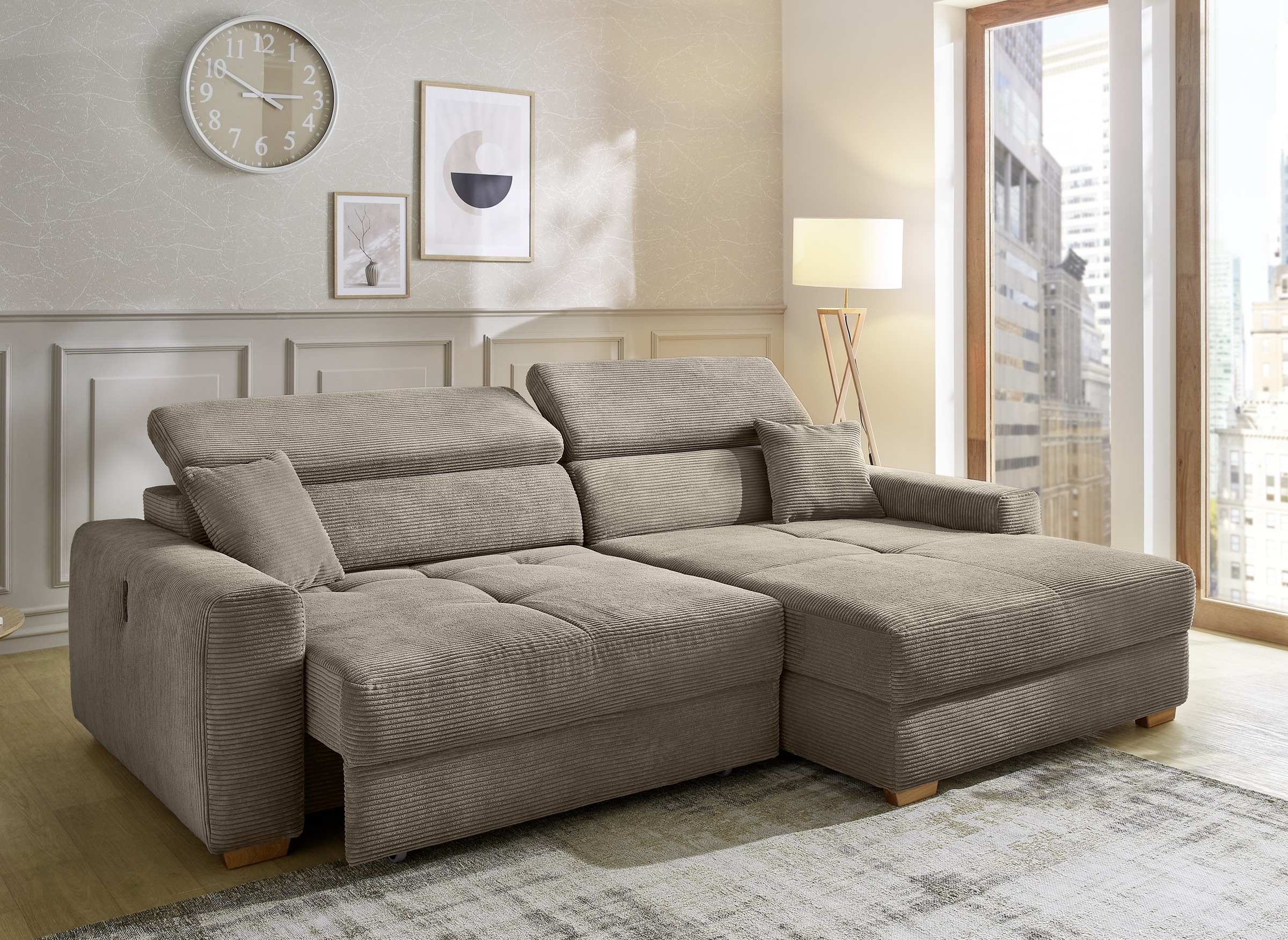 Jockenhöfer Gruppe Ecksofa "Slider, L-Form, 140kg Belastbarkeit je Sitzplat günstig online kaufen