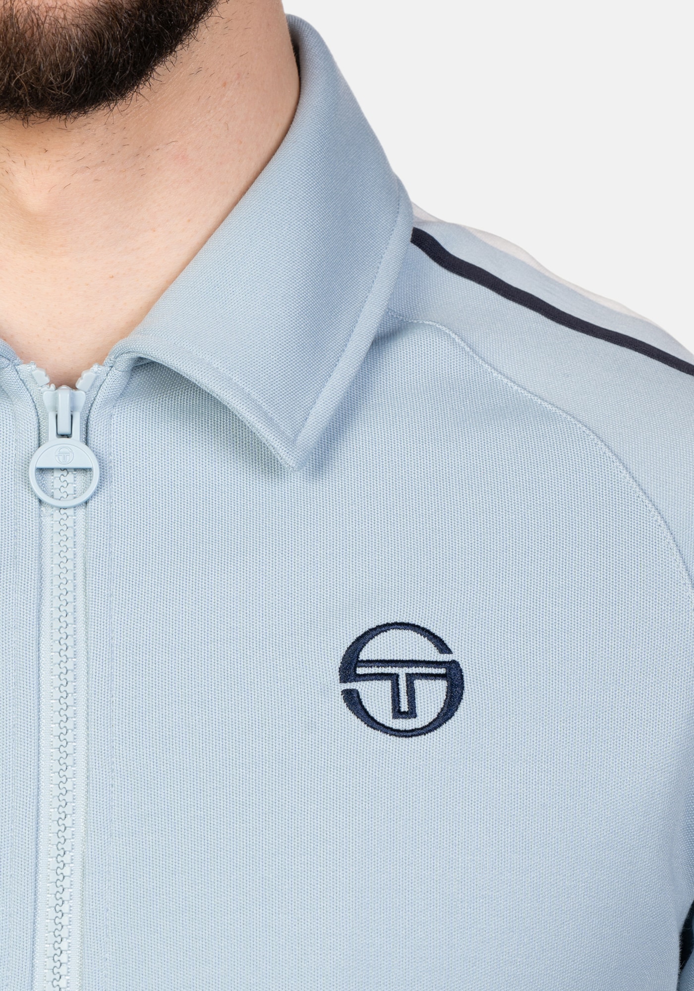 Sergio Tacchini Trainingsjacke »RENSHAW TAPE TRACK TOP Herren«, ohne Kapuze, Trainingsjacke Herren, leichte Jacke, Retro, Sportjacke, Outdoor, Sale