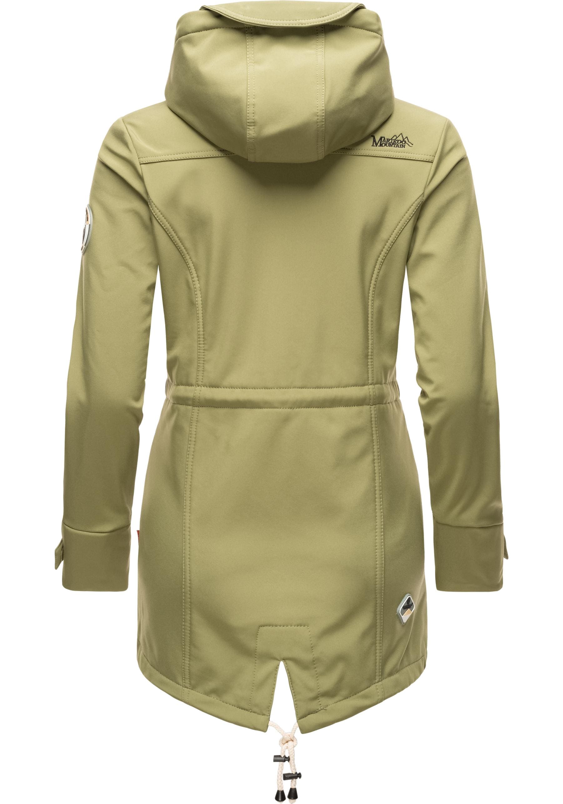 Marikoo Funktionsmantel »Zimtzicke«, sportlicher Softshell Parka mit Kapuze