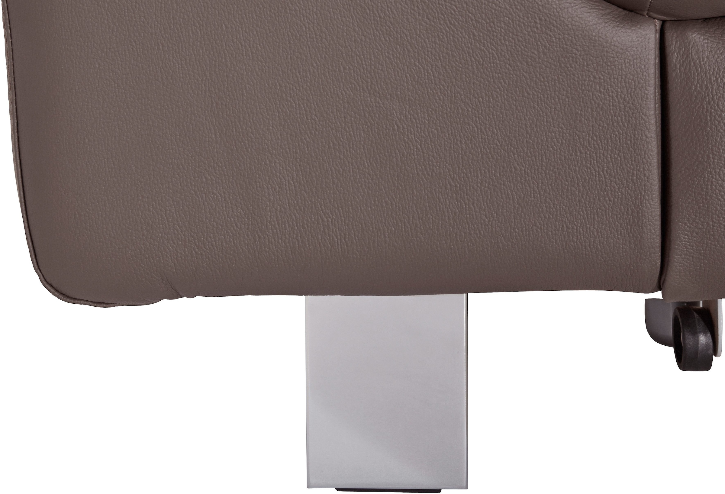 COTTA Polstergarnitur »Driver L-Form«, (Set), Set bestehend aus: Ecksofa mit Kopfteilverstellung & Hocker