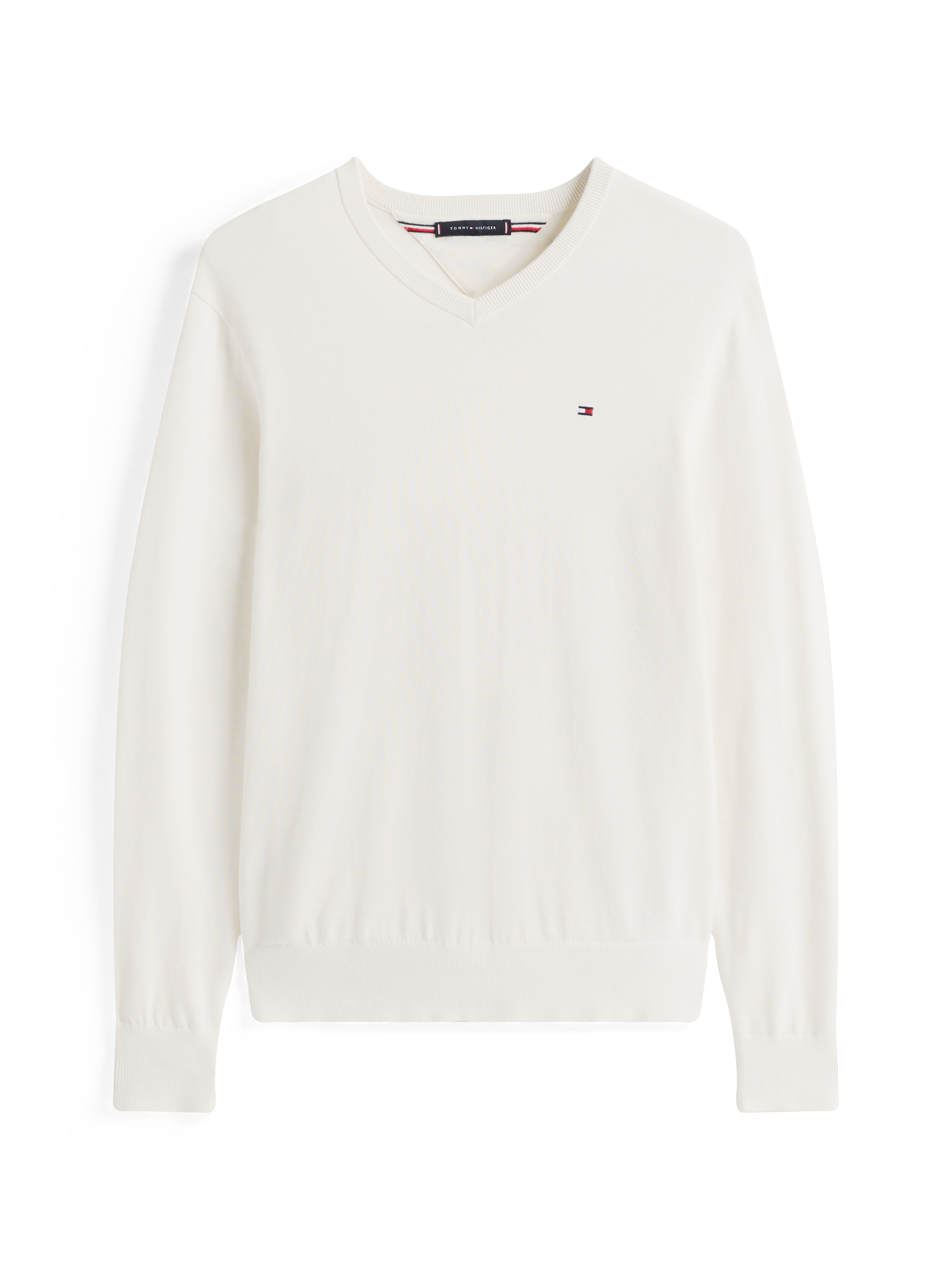 Tommy Hilfiger Strickpullover »ESSENTIAL COTTON V NECK«