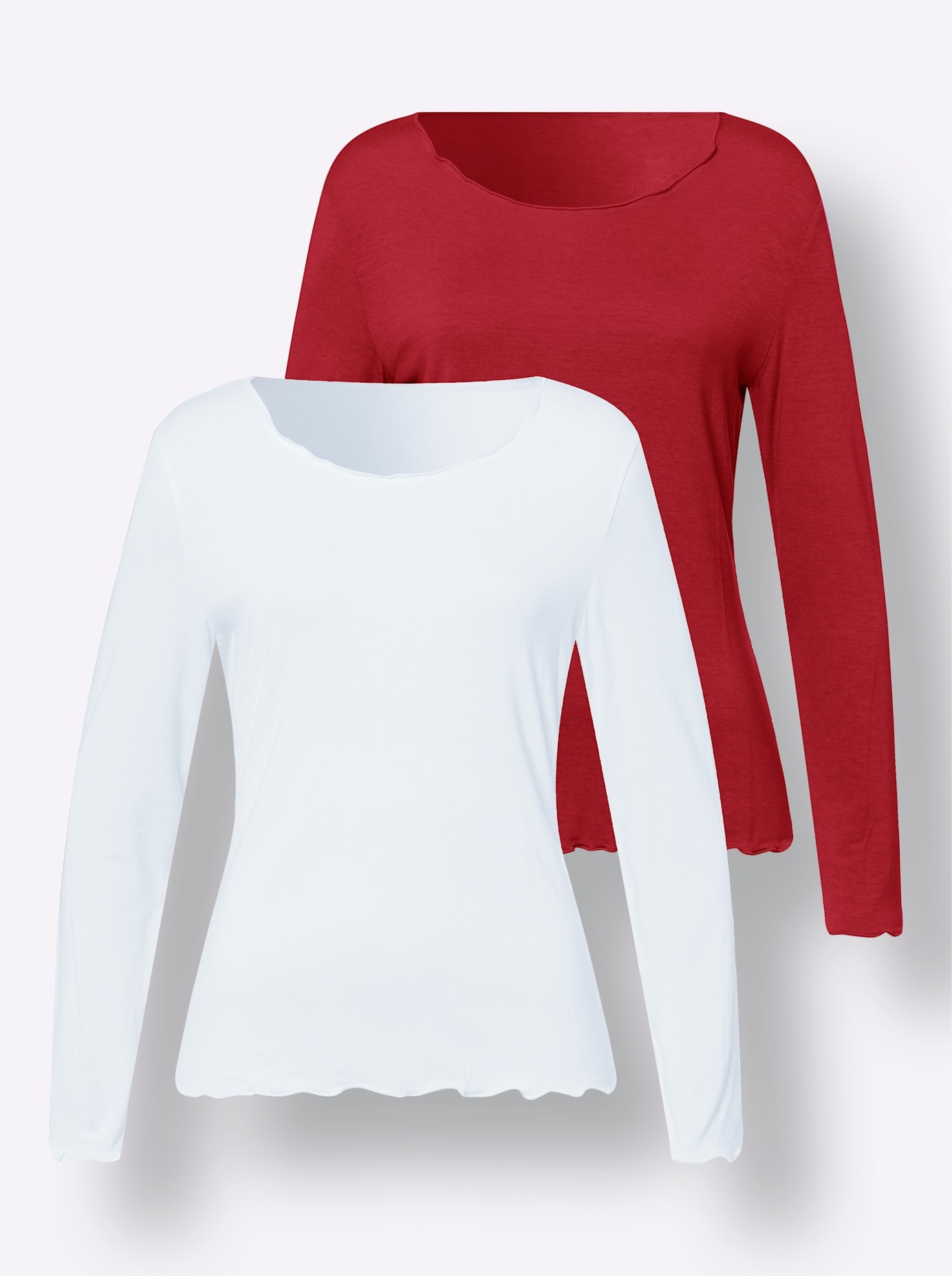 heine Langarmshirt »Doppelpack Shirts«, (2 tlg.)
