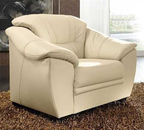 sit&more Sessel "Savona, B: 103 cm, Federkern-Polsterung, komfortable Sitzhöhe 46 cm" Bequeme Armlehnen, Ziernähte, frei im Raum stellbar, zeitloses Design