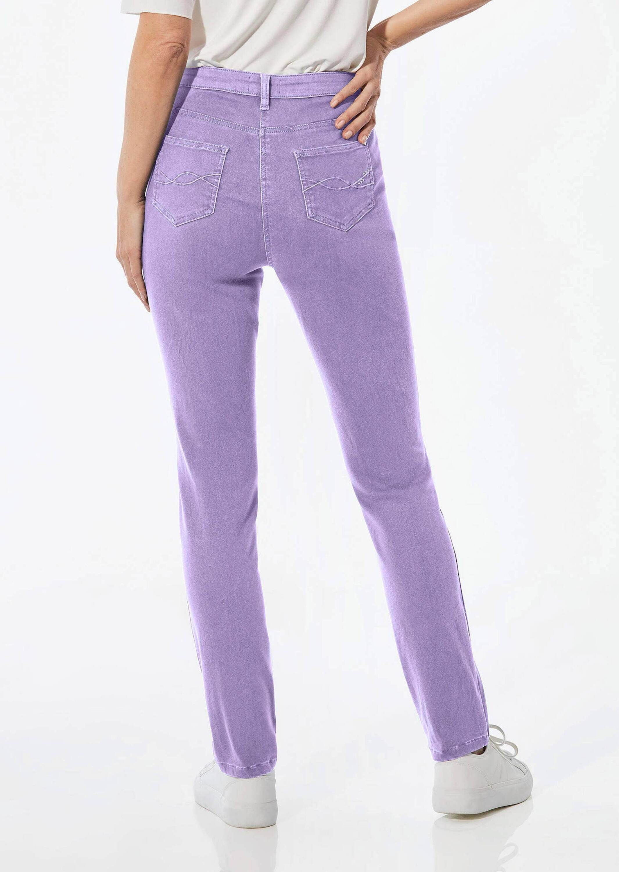 GOLDNER Regular-fit-Jeans »Lange Freizeithose BELLA mit Formbund«