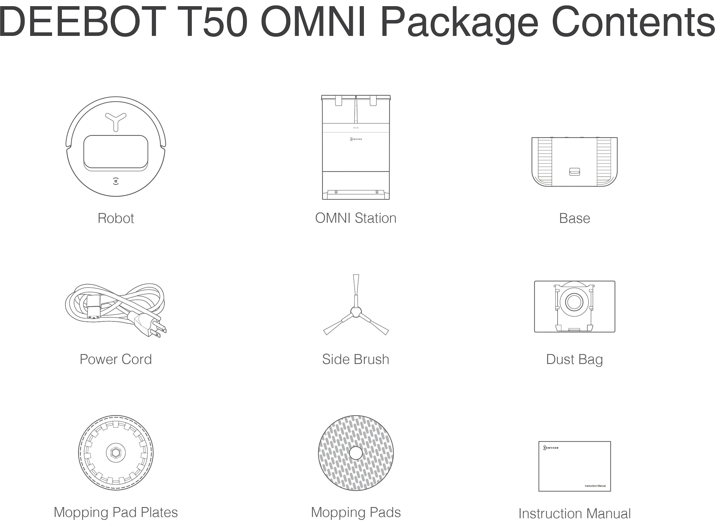 ECOVACS Nass-Trocken-Saugroboter »DEEBOT T50 OMNI Gen2«