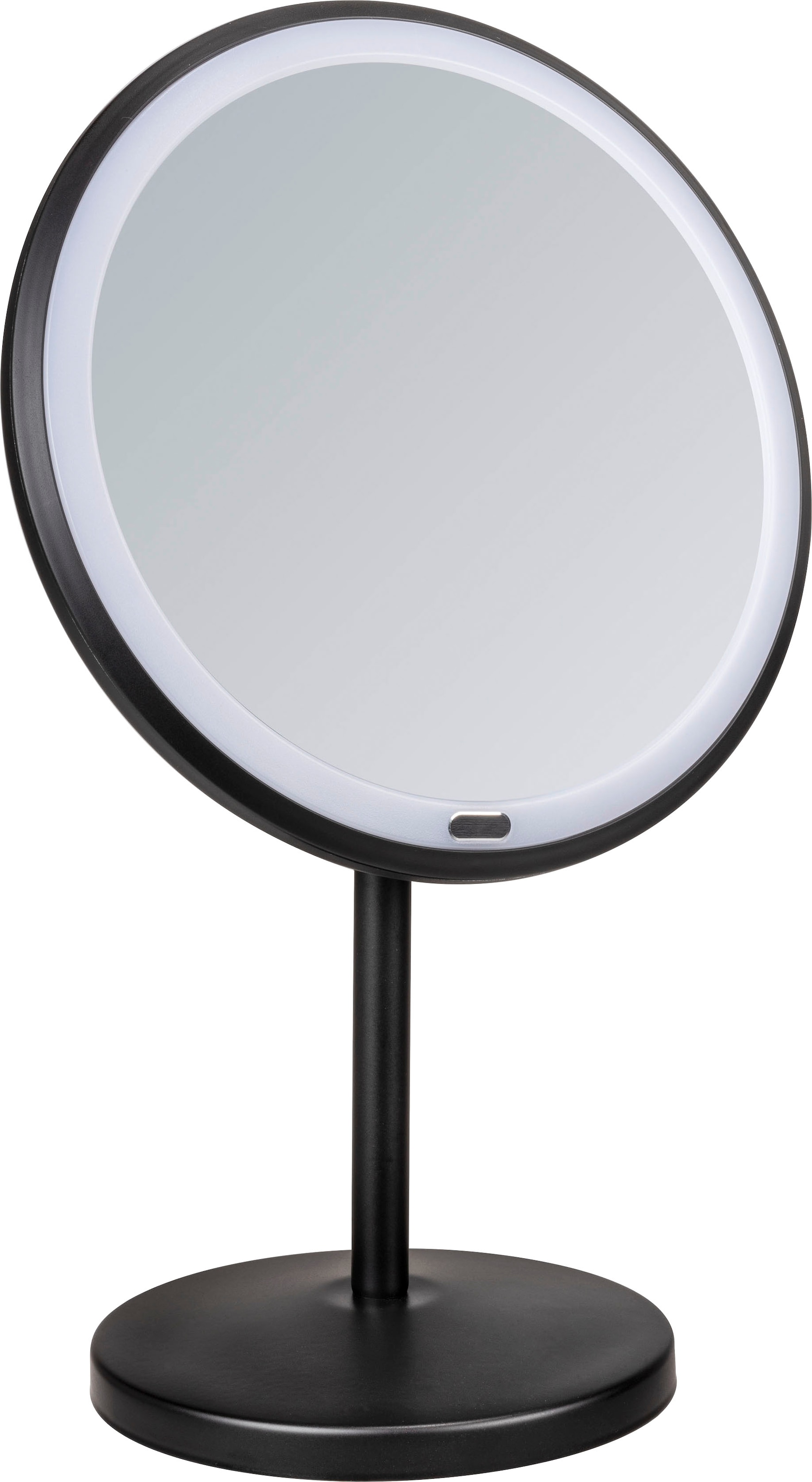 WENKO Kosmetikspiegel »Onno«, schwarz, mit LED und Touch-Funktion