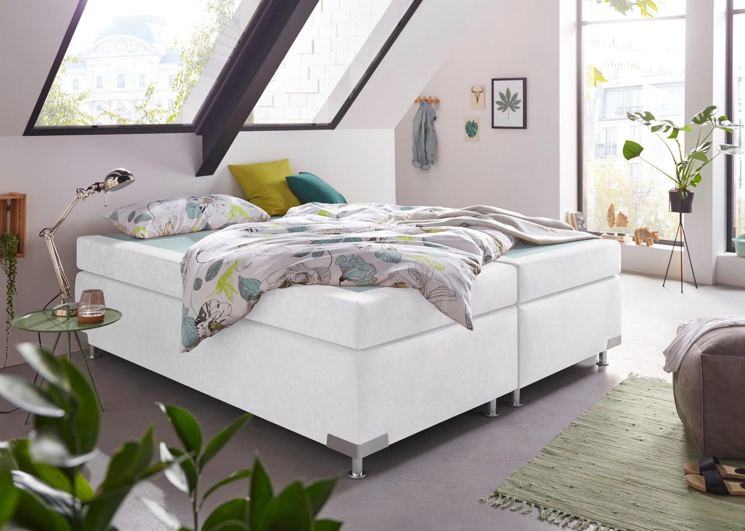 Westfalia Schlafkomfort Boxspringbett »Holland«, ohne Kopfteil, frei im Raum stellbar
