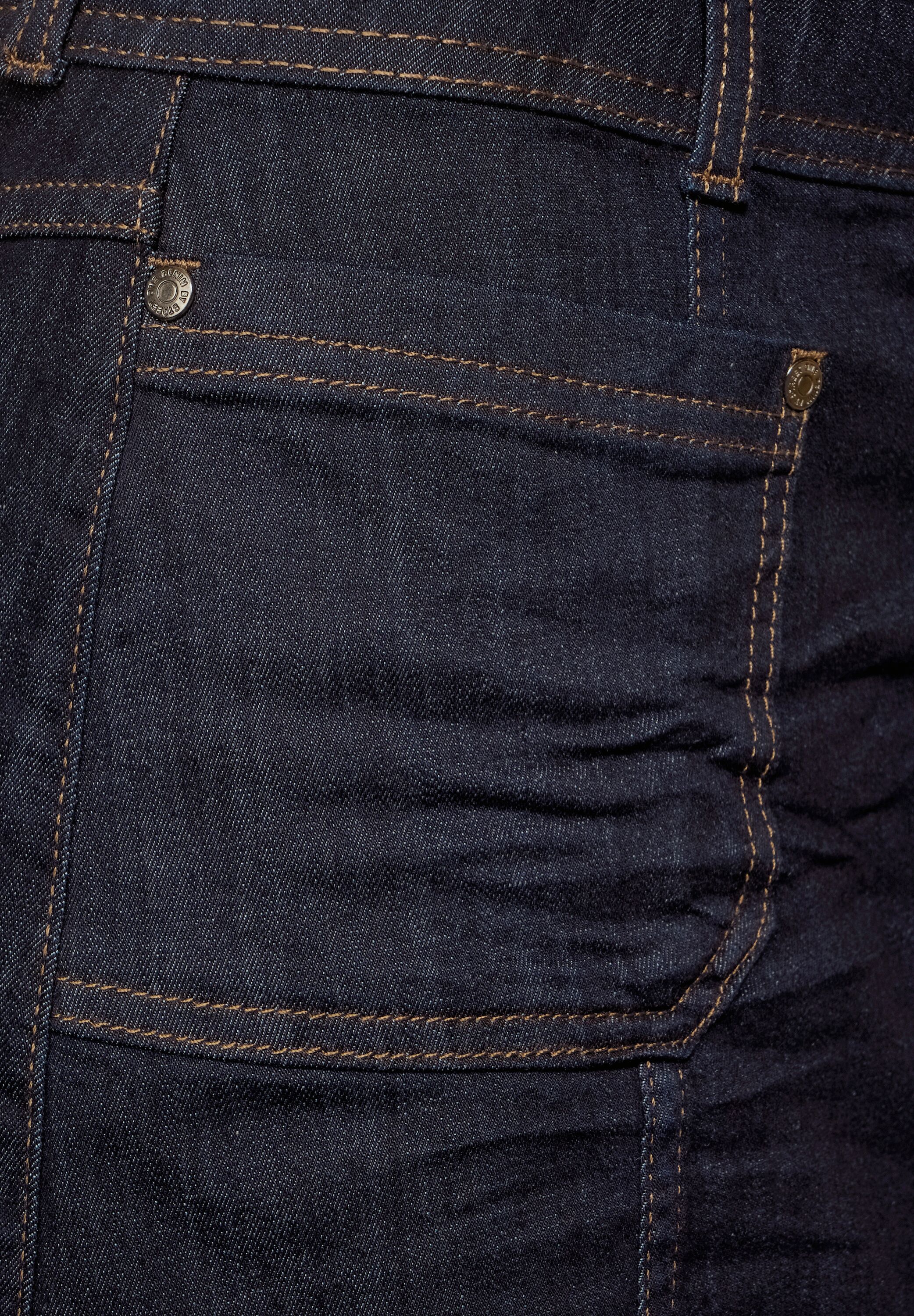 STREET ONE Jeansrock, mit durchgehender Knopfleiste