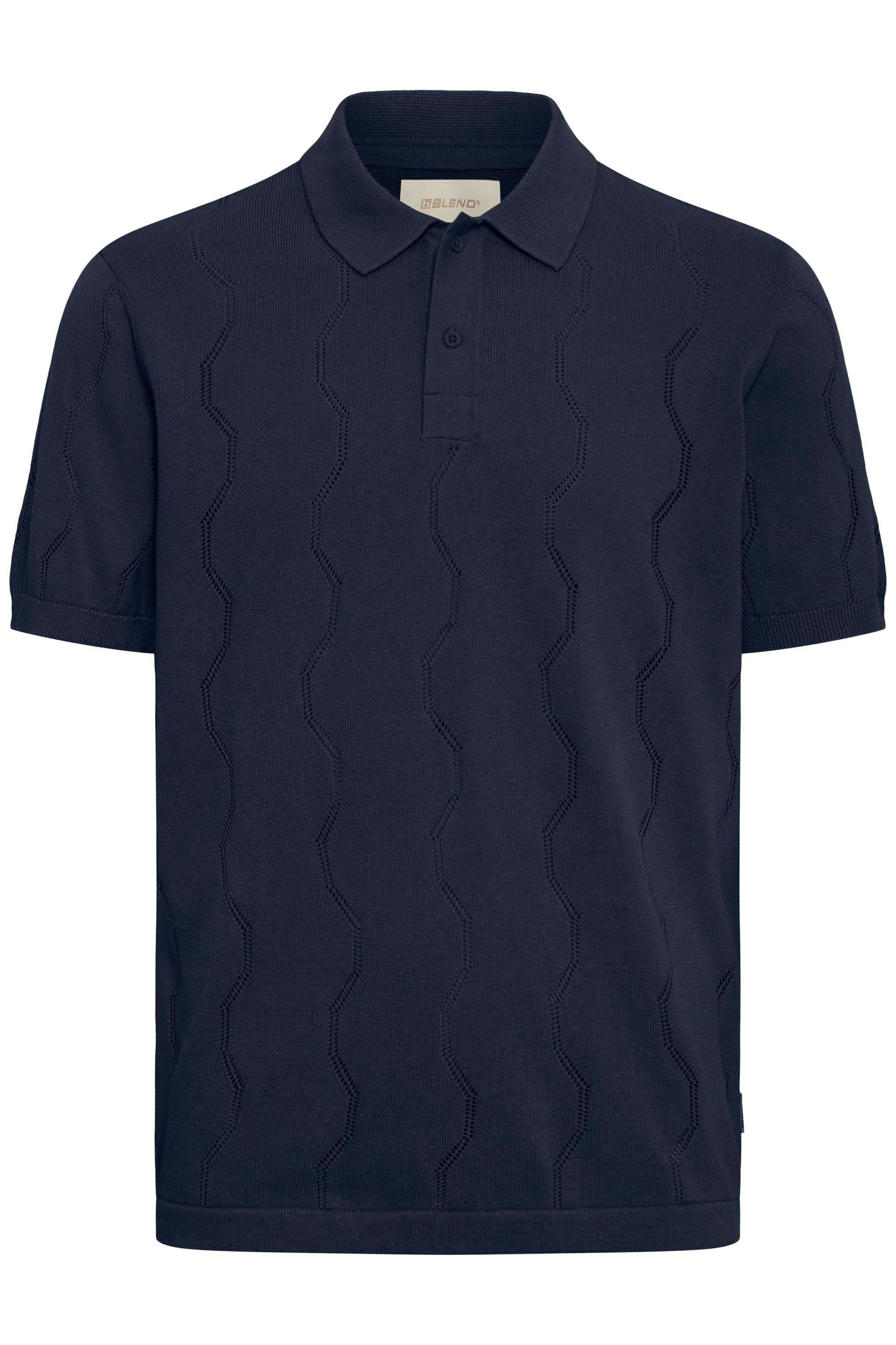 Blend Poloshirt "BHDuran Knit" Modernes Poloshirt mit Lochstrickmuster günstig online kaufen