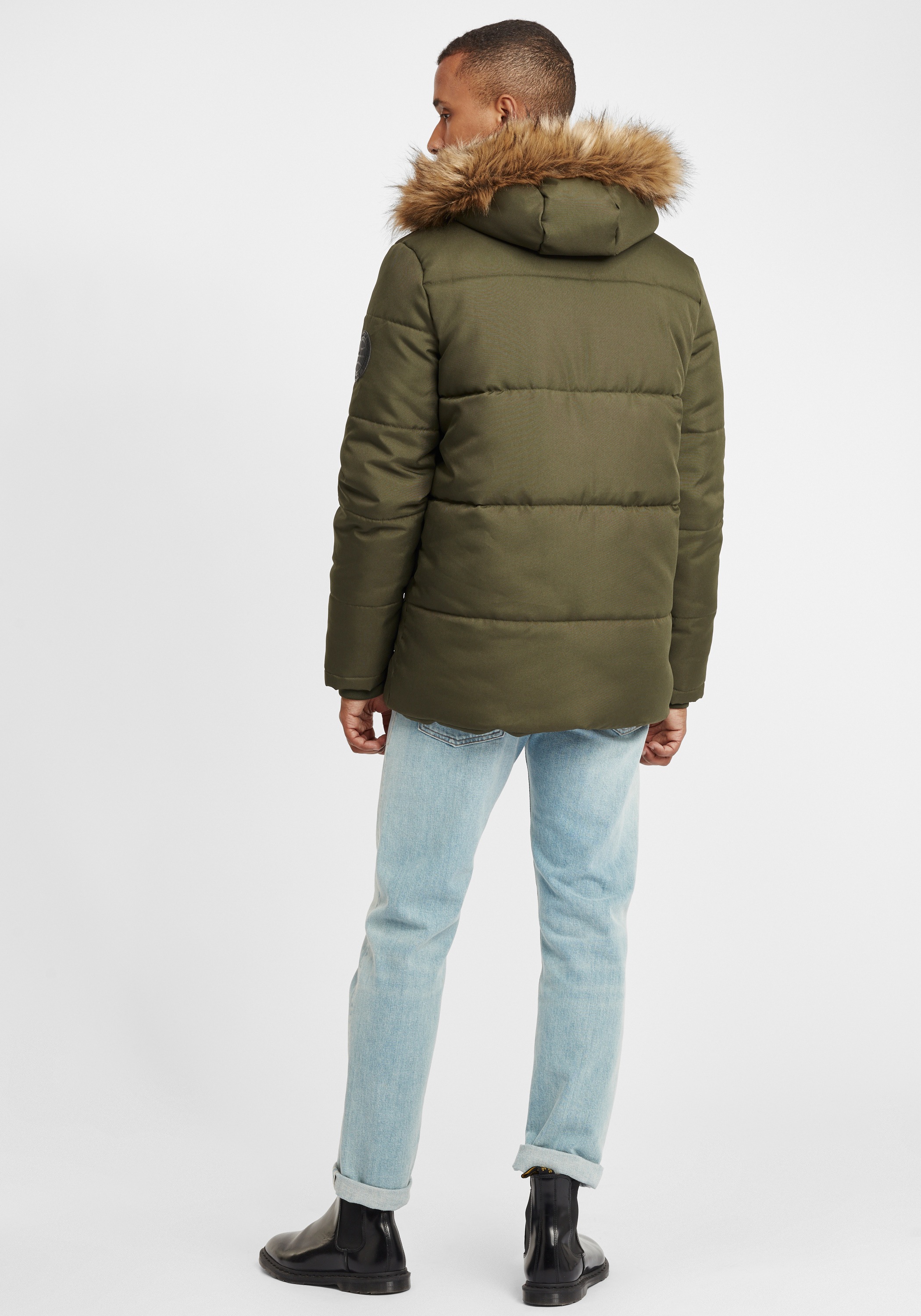 BLEND BHTenus Veste Matelassée Homme Vert XL 3