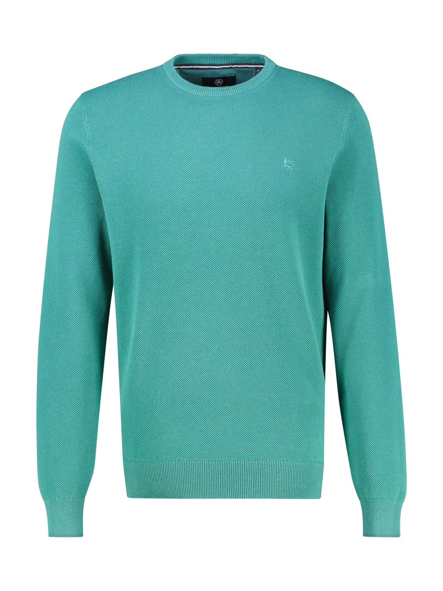 Thumbnail - LERROS Strickpullover mit Logo-Stickerei und aus reiner Baumwolle