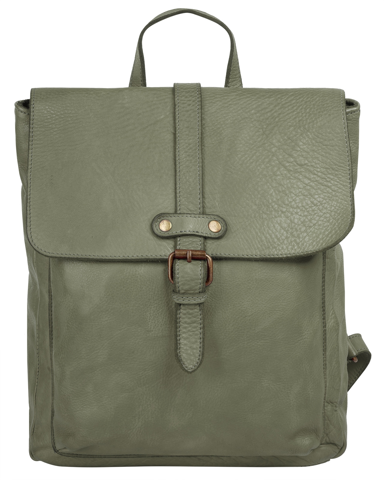 Cityrucksack, echt Leder, Made in Italy