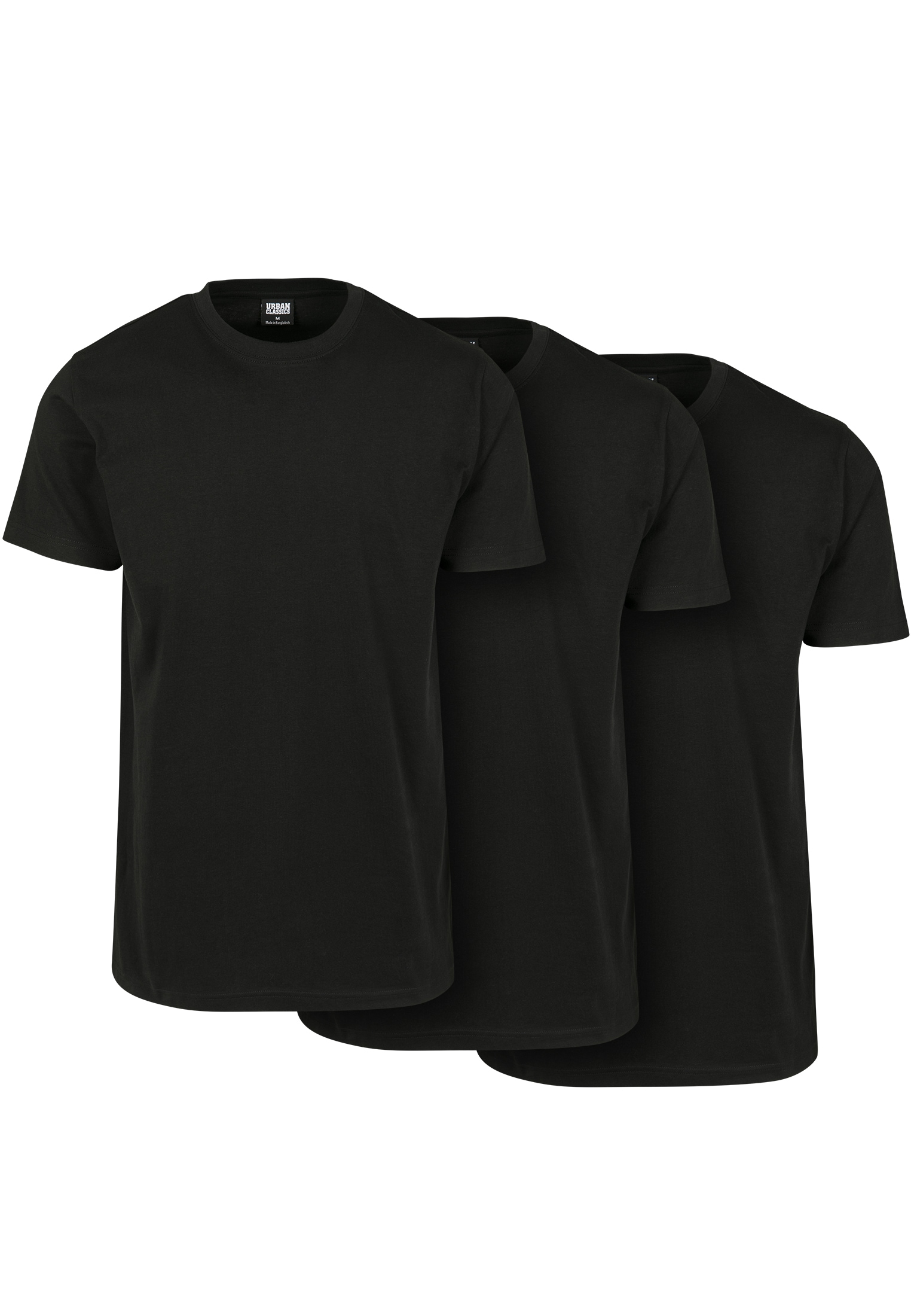 URBAN CLASSICS T-Shirt "Urban Classics Herren Basic Tee 3-Pack" 1 Stk.