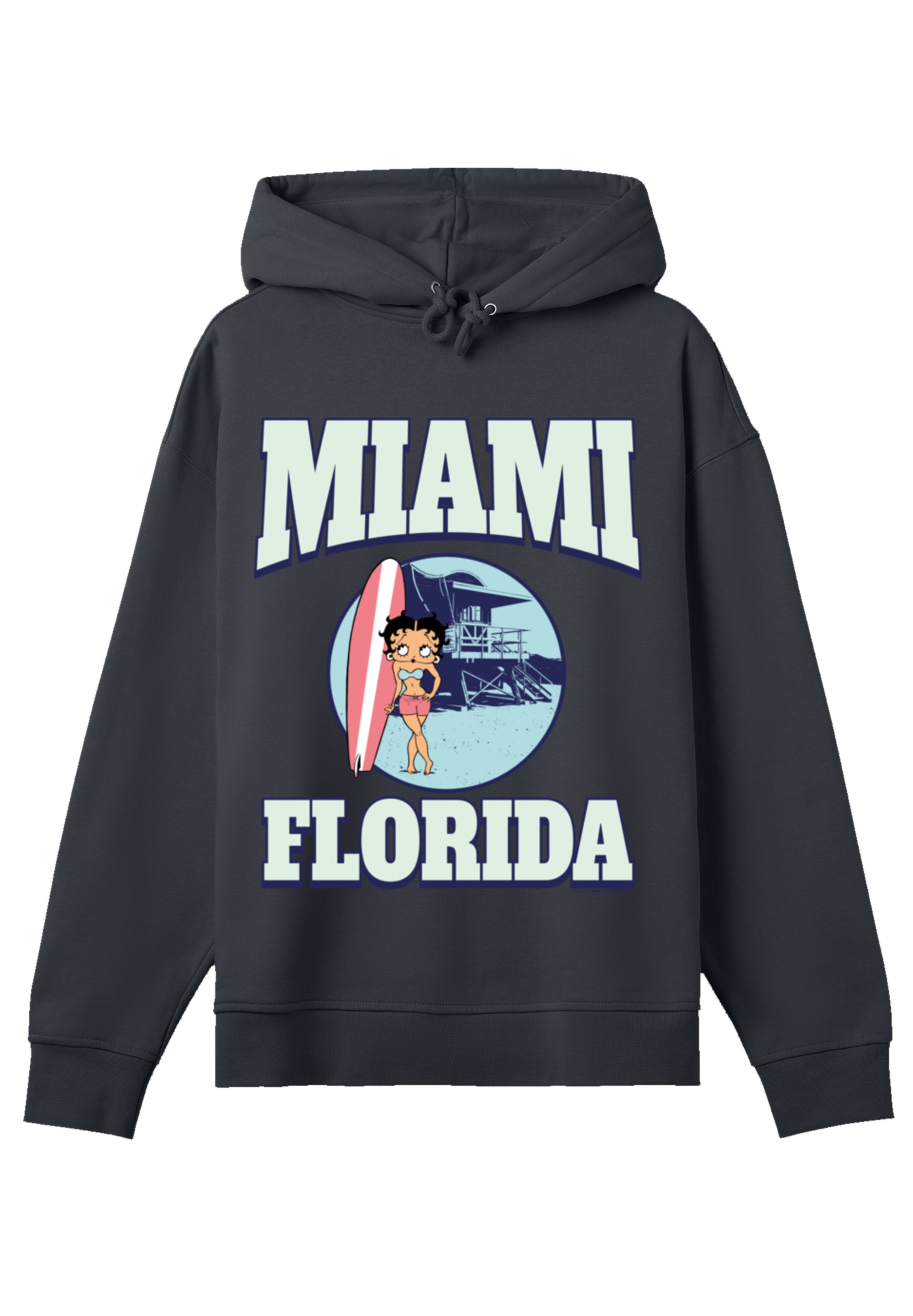 F4NT4STIC Kapuzenpullover »Betty Boop Miami Florida Surf Scene« Premium Qualität