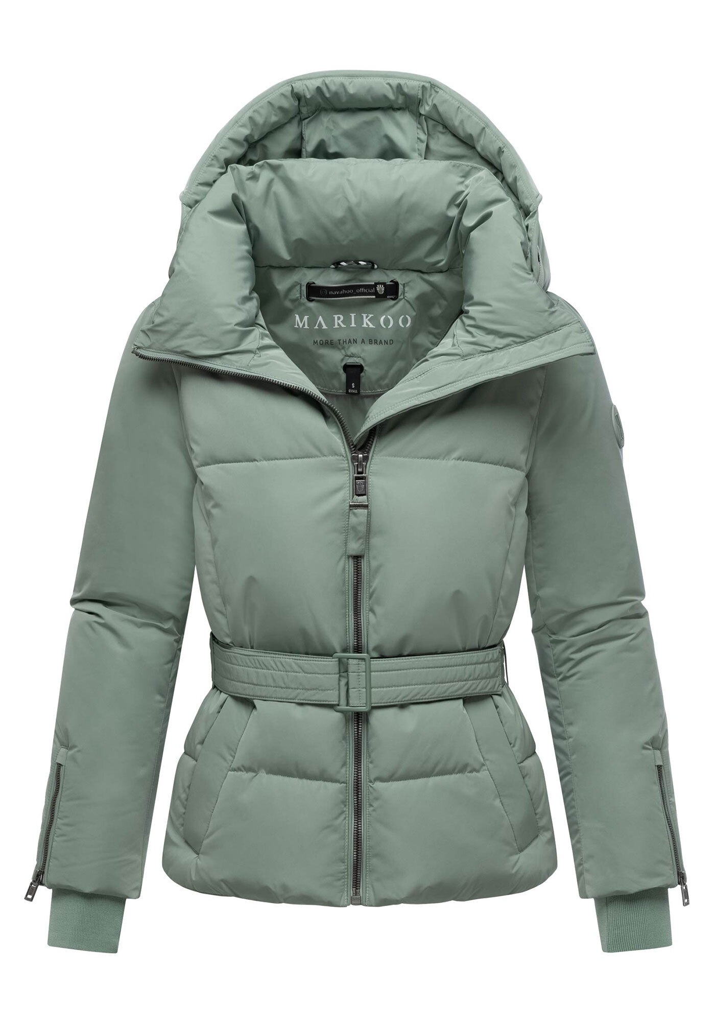 Marikoo Winterjacke »Aleynaa«, Winterjacke mit Taillengürtel