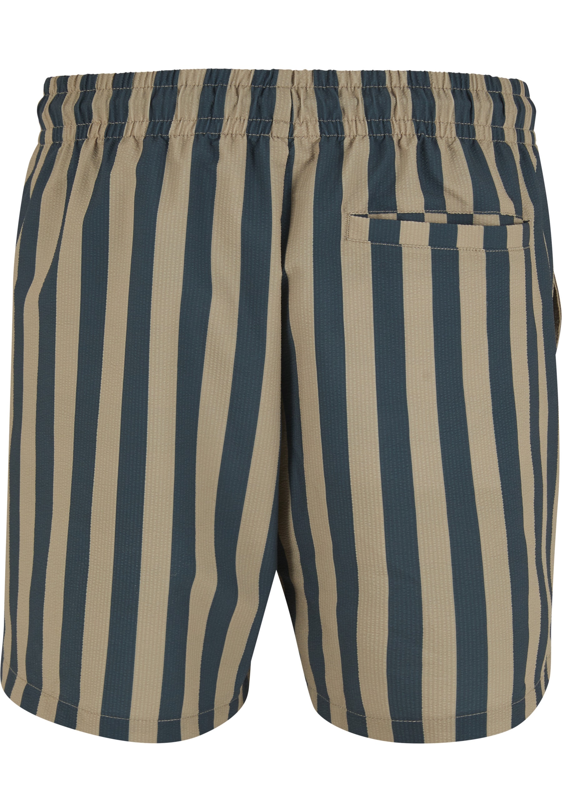 URBAN CLASSICS Badeshorts »Urban Classics Striped Seersucker Swim Shorts«