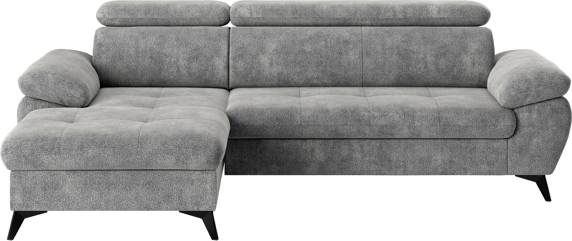 COTTA Ecksofa »Hudson L-Form«, mit Kopfteilverstellung, wahlweise mit Bettfunktion & Bettkasten