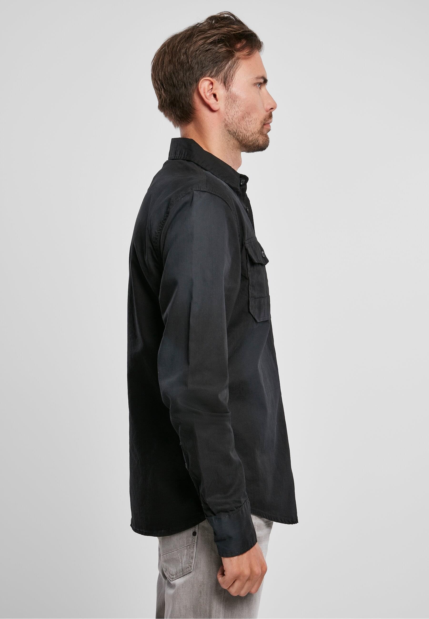 Brandit Langarmhemd »Brandit Herren Hardee Denim Shirt«, (1 tlg.)