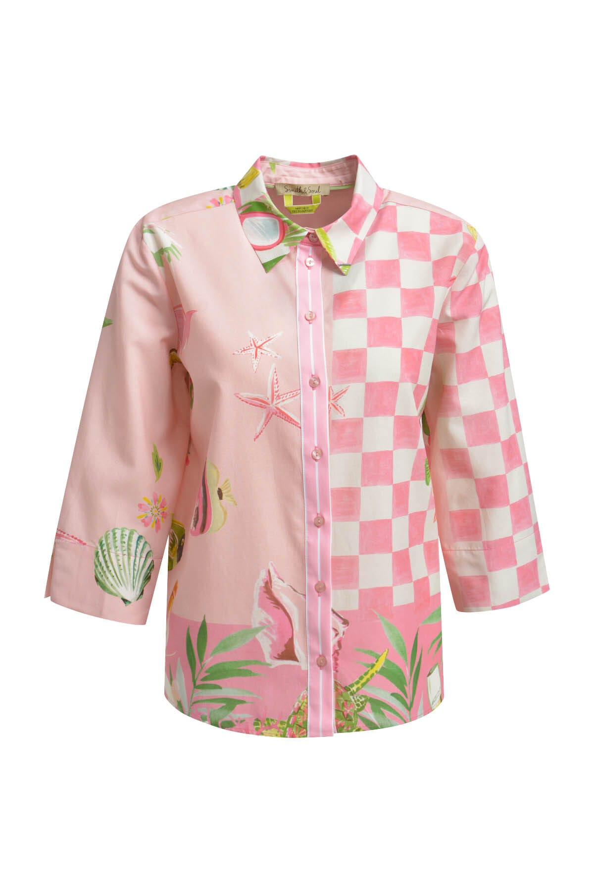 Smith & Soul Kurzarmbluse mit All Over Print