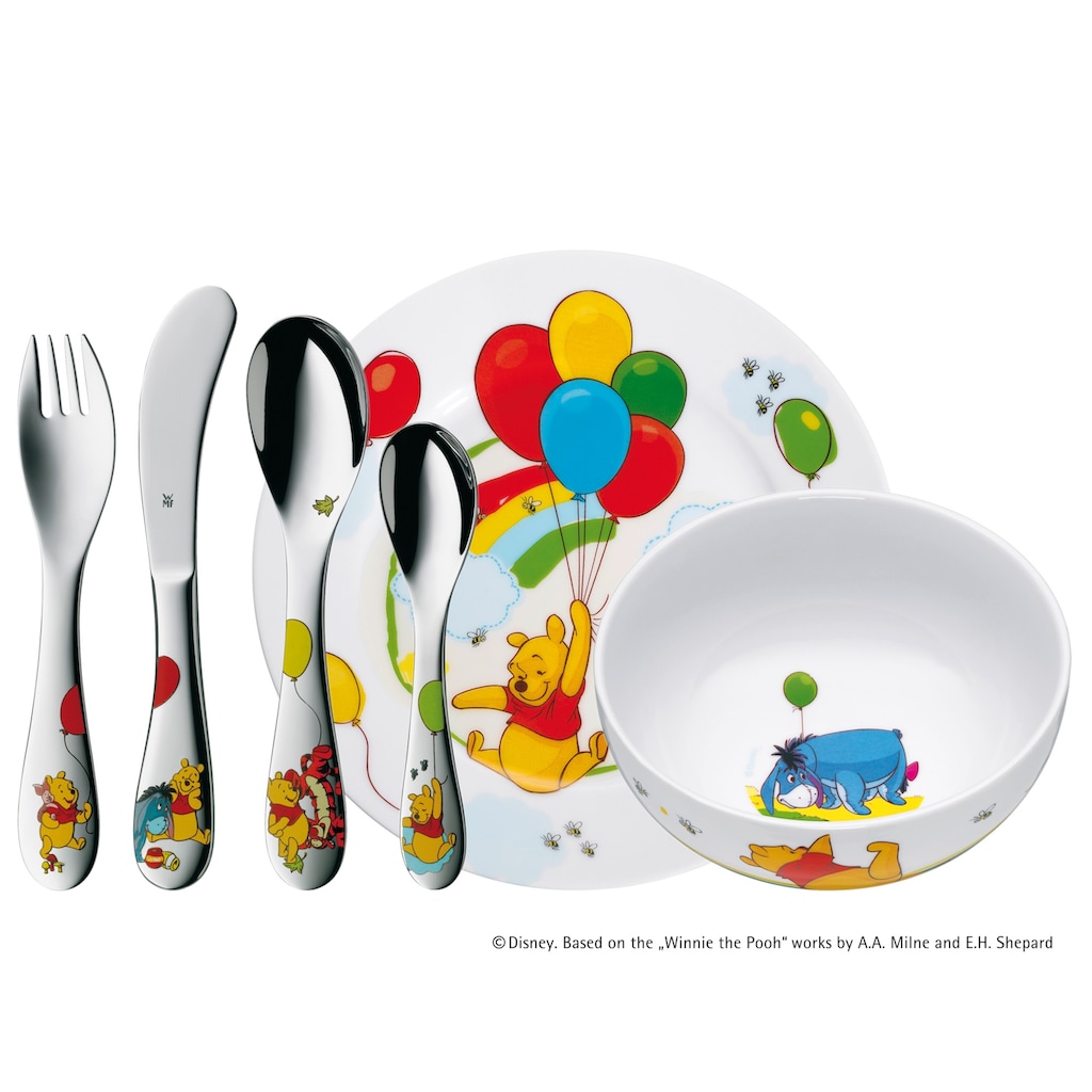 WMF Kindergeschirr-Set »Winnie Pooh«, (Set, 6 tlg.)