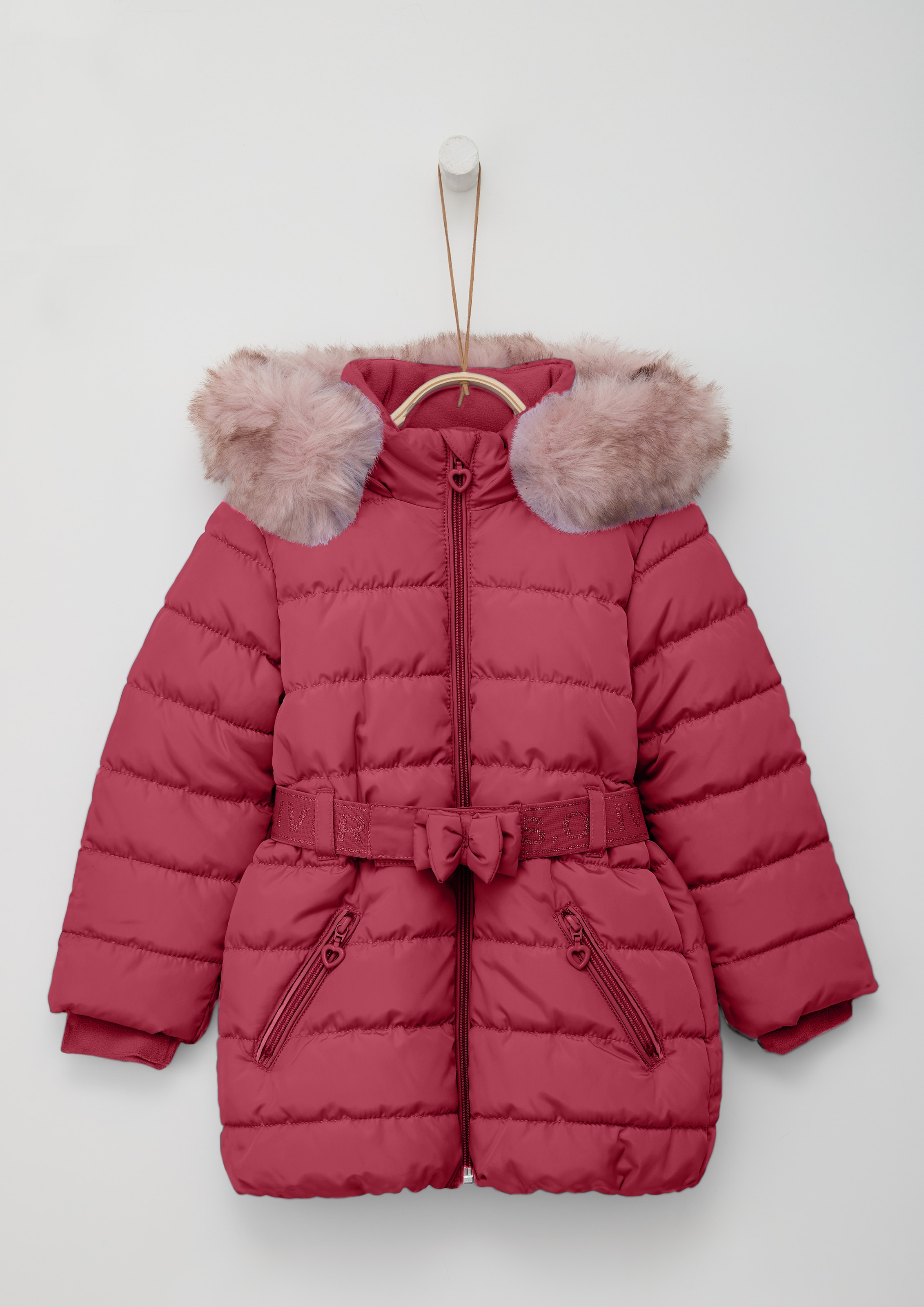 s.Oliver Junior Outdoorjacke, mit Kapuze, mit Kapuze