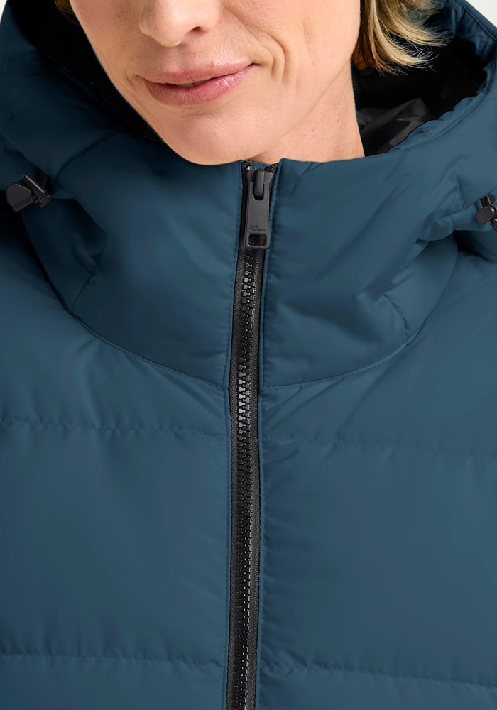 Jack Wolfskin Daunenmantel »FROZEN PALACE COAT W«, Wärmend, winddicht, Daunenjacke