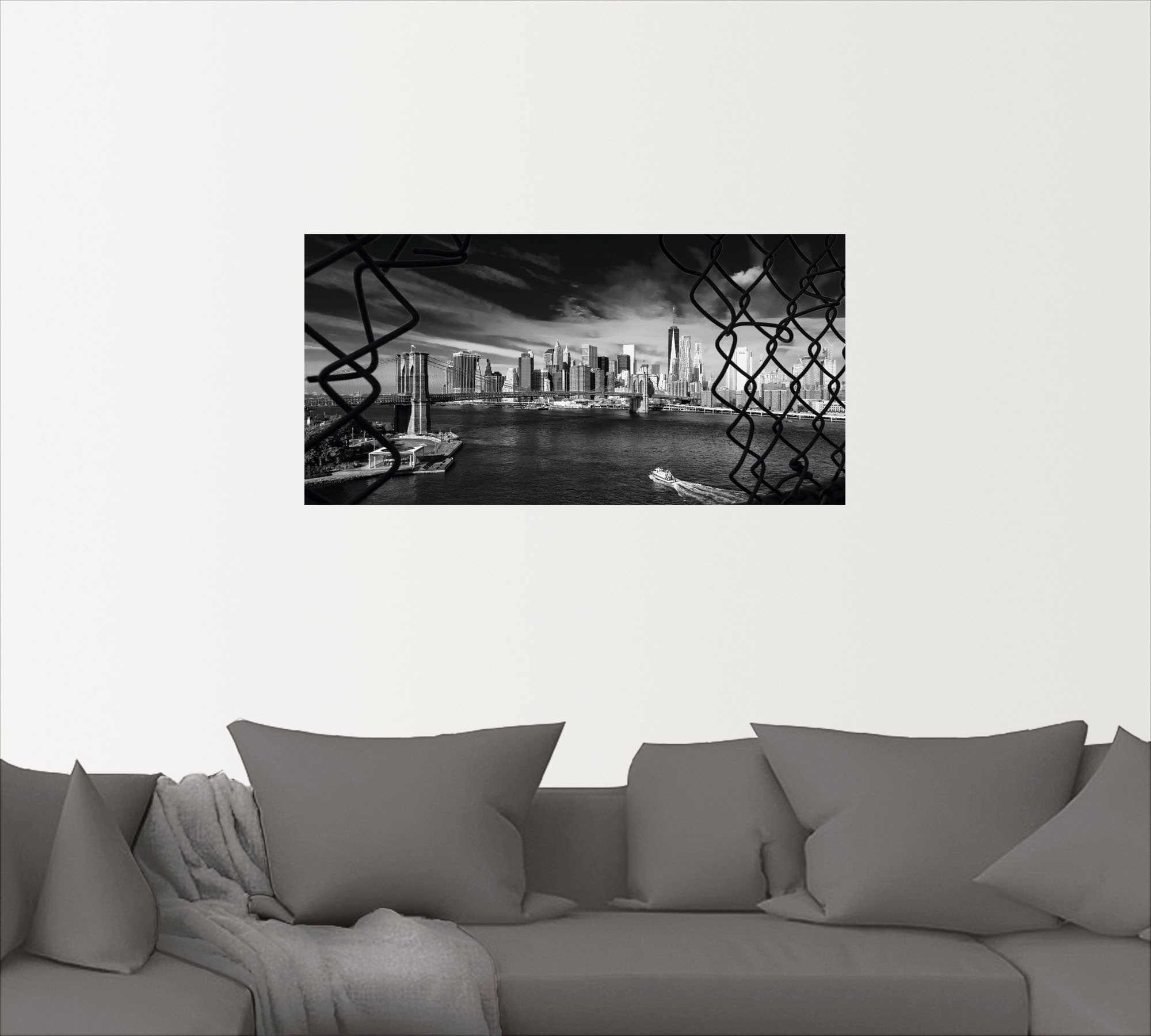 Artland Wandbild »Brooklyn Bridge New York I«, Amerika, (1 St.), als Wandaufkleber in verschied. Größen