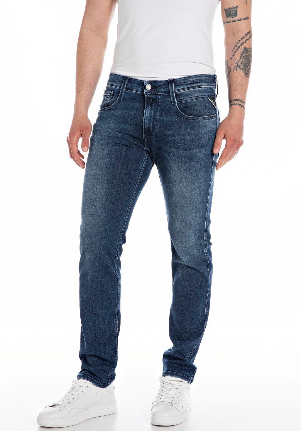 Replay Slim-fit-Jeans "ANBASS HYPERFLEX BIO"