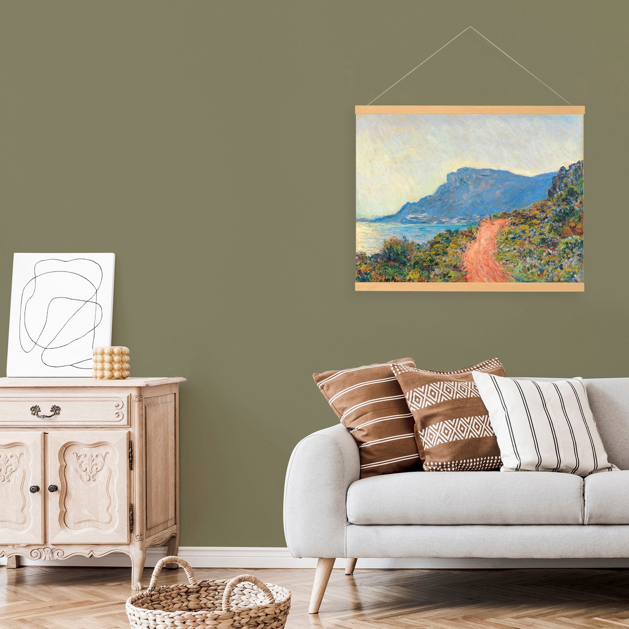 Art for the home Leinwandbild "Südlich Landschaft", Art, (1 St.), Hängendes günstig online kaufen