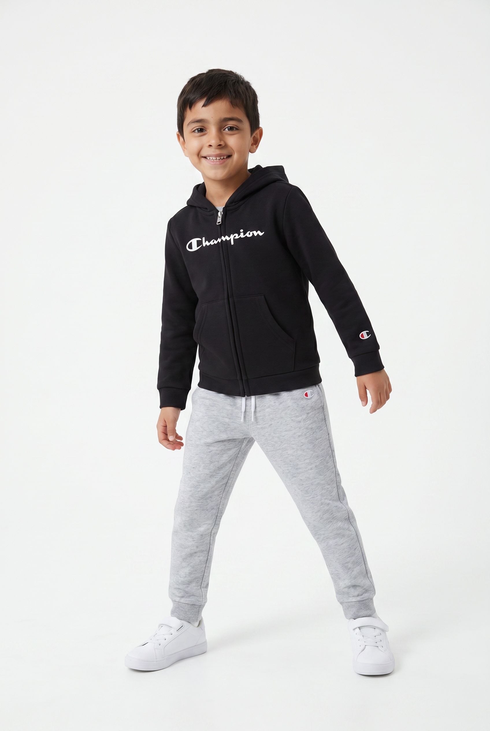 Champion Jogginganzug für Kinder, mit Kapuze, aus Baumwolle und Polyester