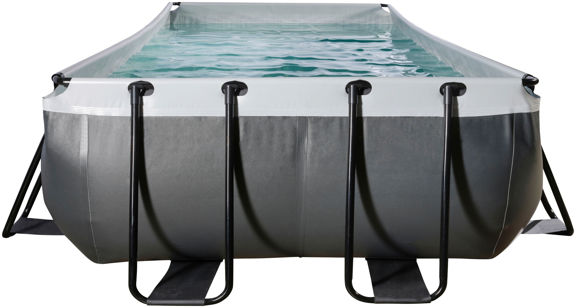 EXIT Framepool, (Set, 3 tlg.), BxLxH: 250x540x100 cm, inkl. Sicherheitsleiter, Sandfilteranlage