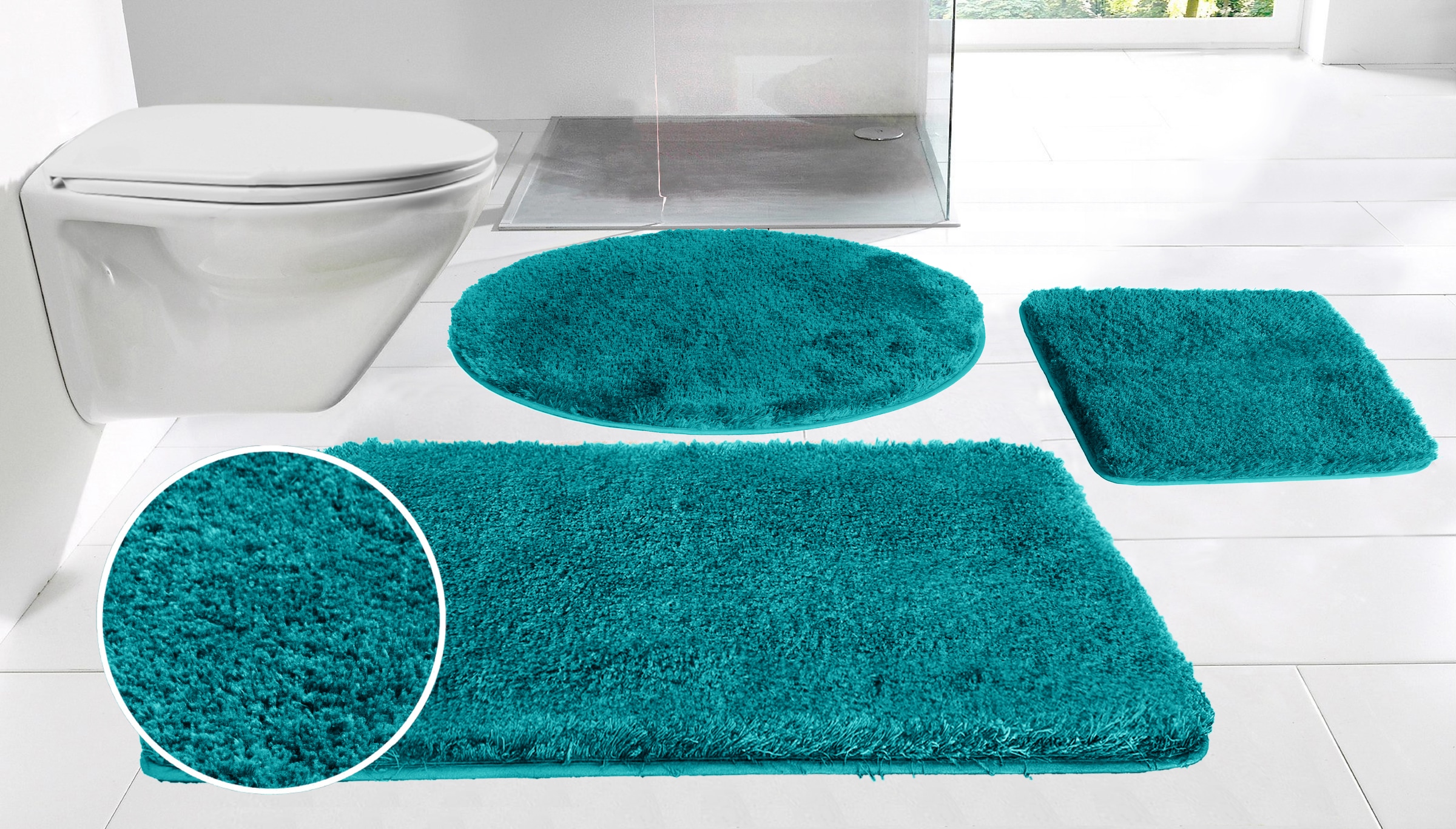 Möve Badematte "Superwuschel, Badvorleger, Badezimmer Teppich" Höhe 40 mm r günstig online kaufen